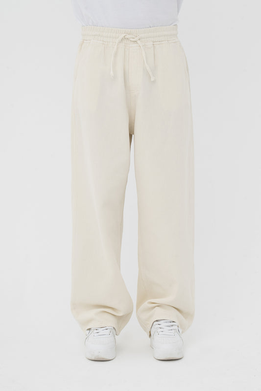 Beli Lastikli Baggy Gabardin Pantolon