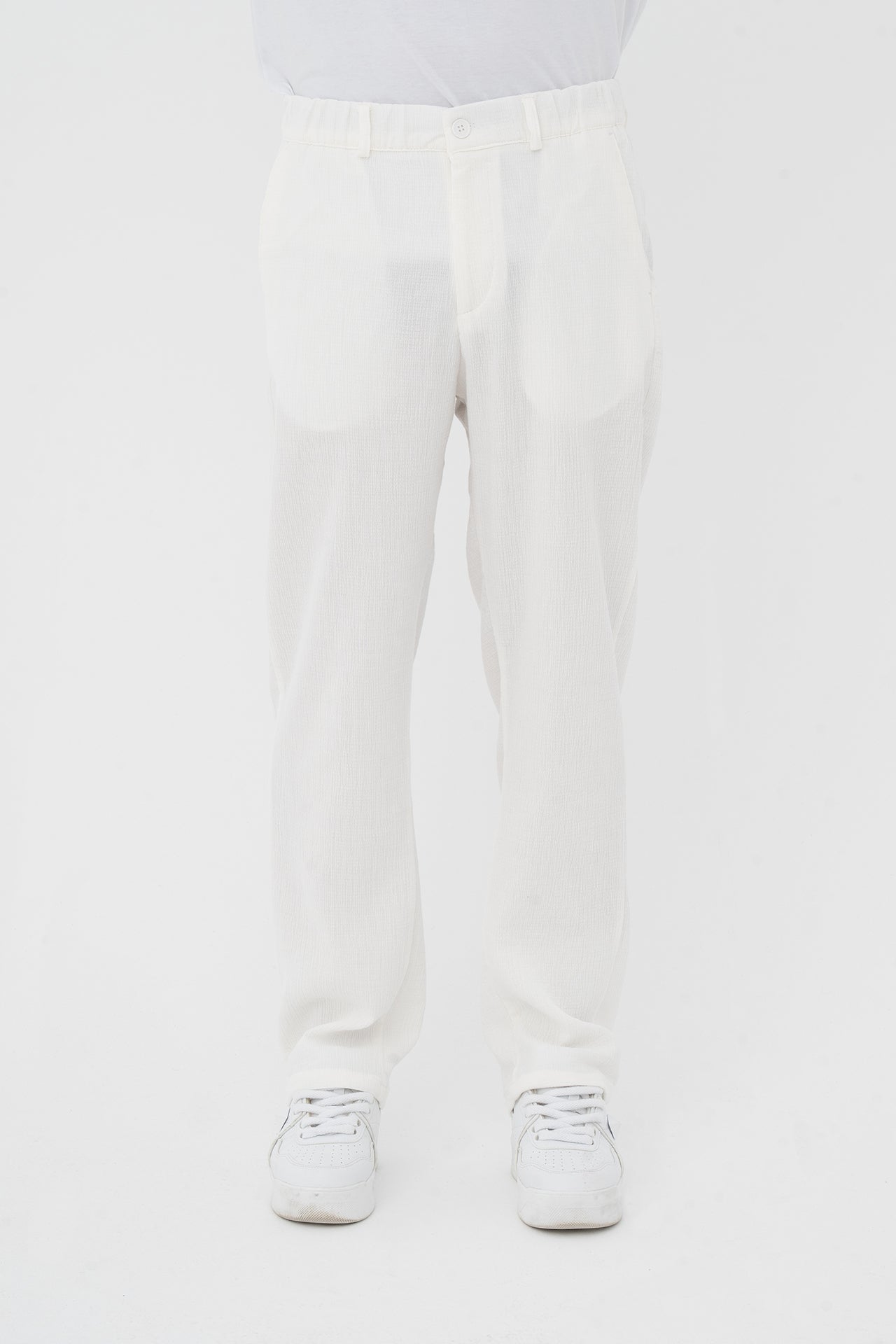 Çizgi Detay Regular Fit Kumaş Pantolon