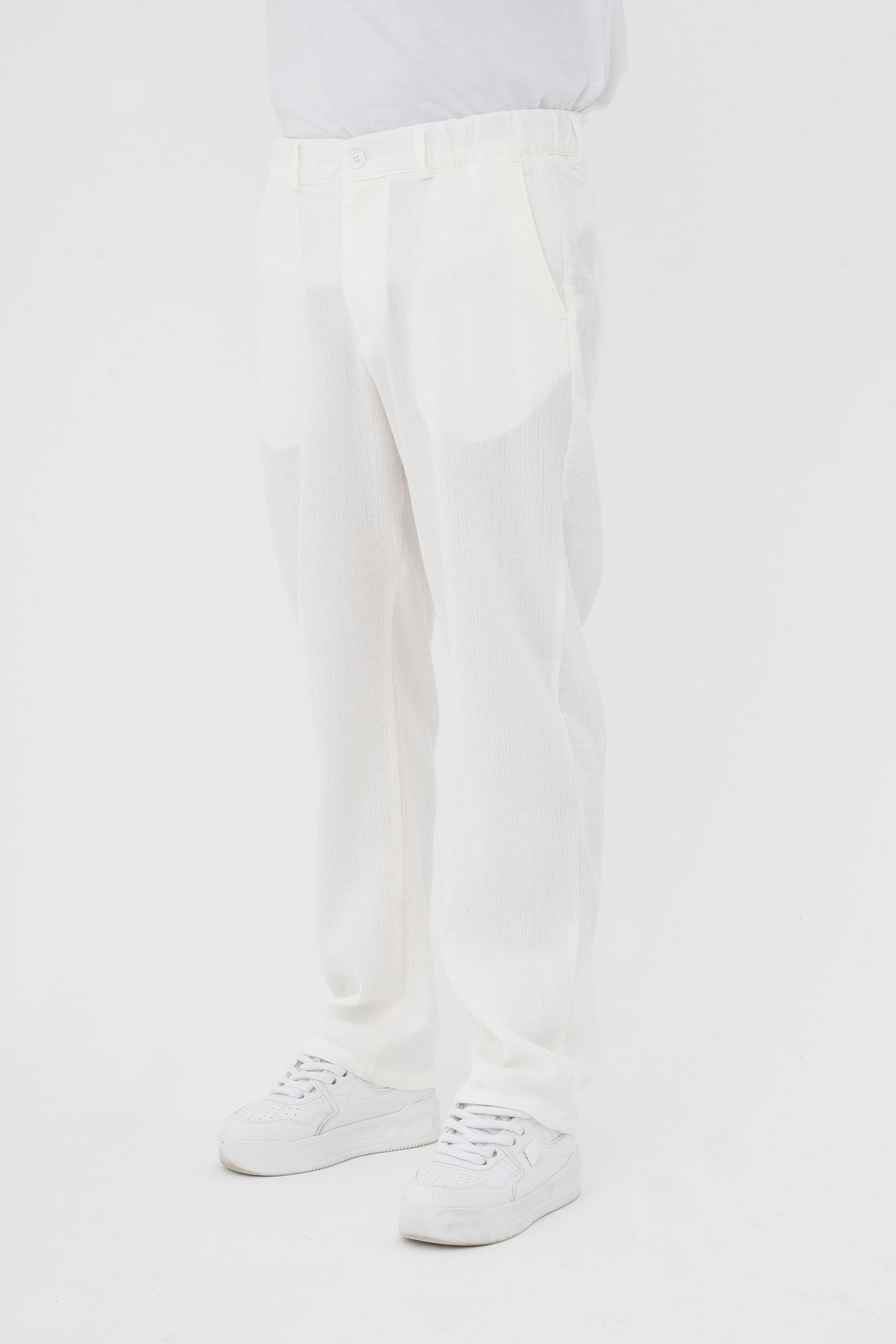 Çizgi Detay Regular Fit Kumaş Pantolon