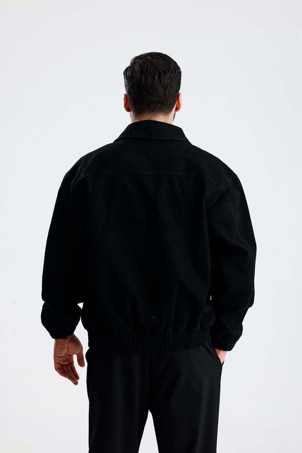 STWD Nakışlı Bomber Kot Ceket