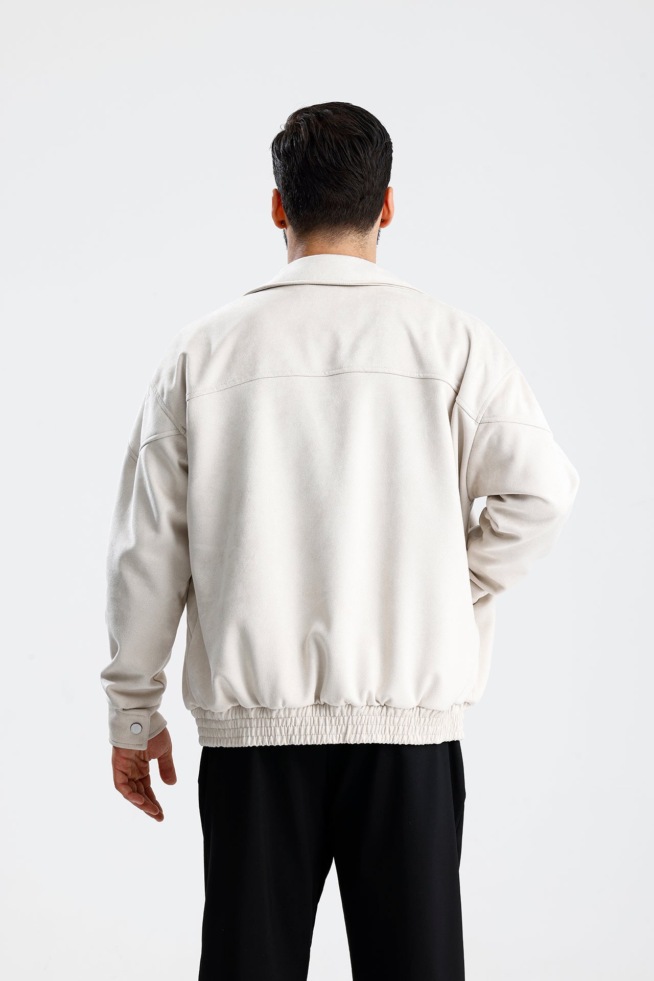 Süet Oversize Bomber Ceket