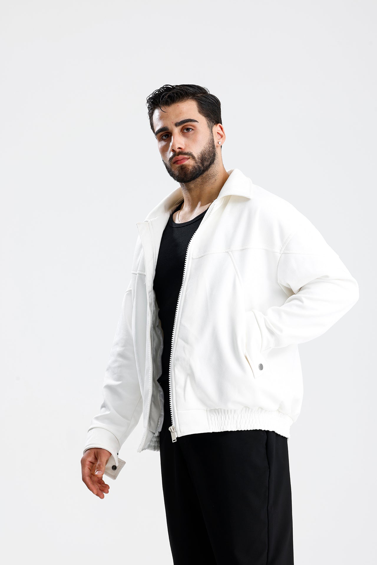 Süet Oversize Bomber Ceket