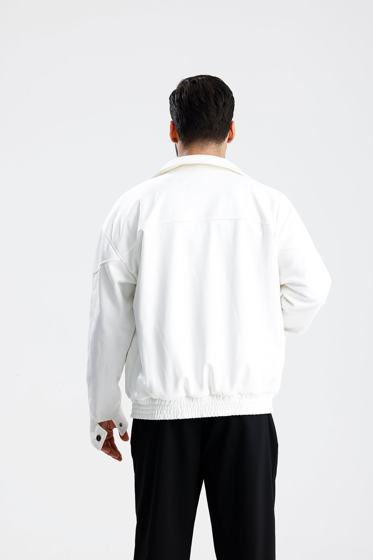 Süet Oversize Bomber Ceket