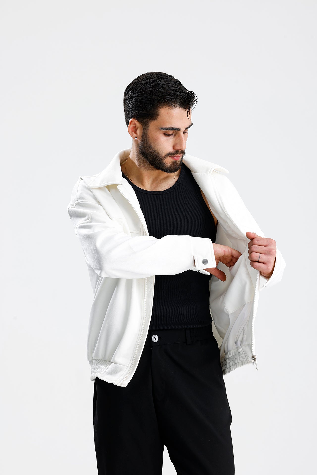 Süet Oversize Bomber Ceket