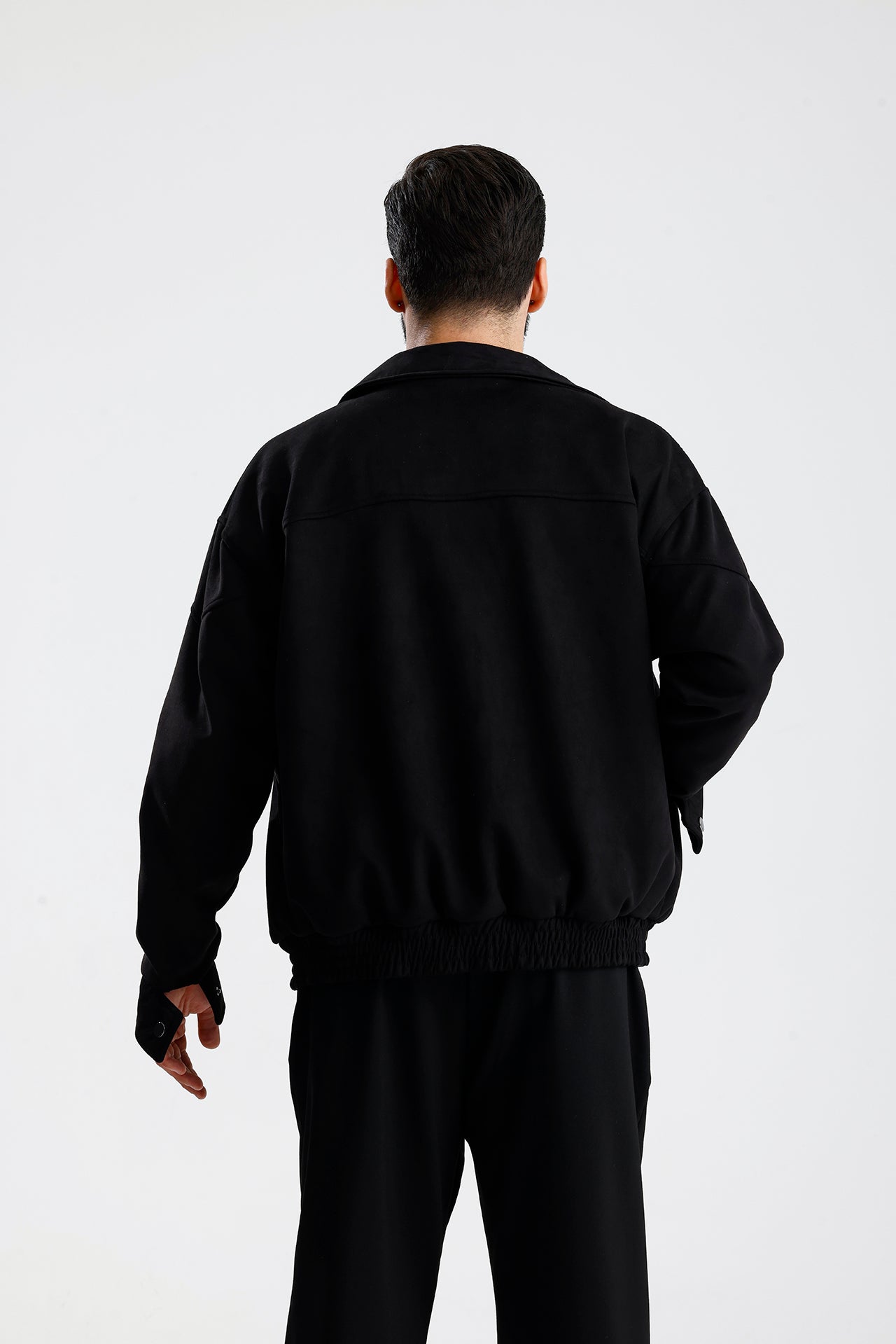 Süet Oversize Bomber Ceket