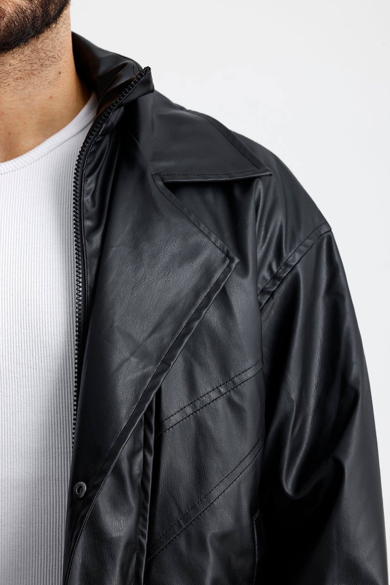 90's Kruvaze Vintage Oversize Bomber Deri Ceket