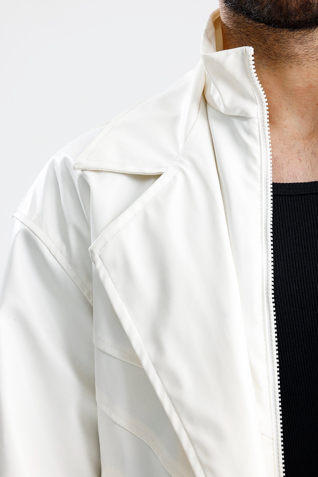 90's Kruvaze Vintage Oversize Bomber Deri Ceket