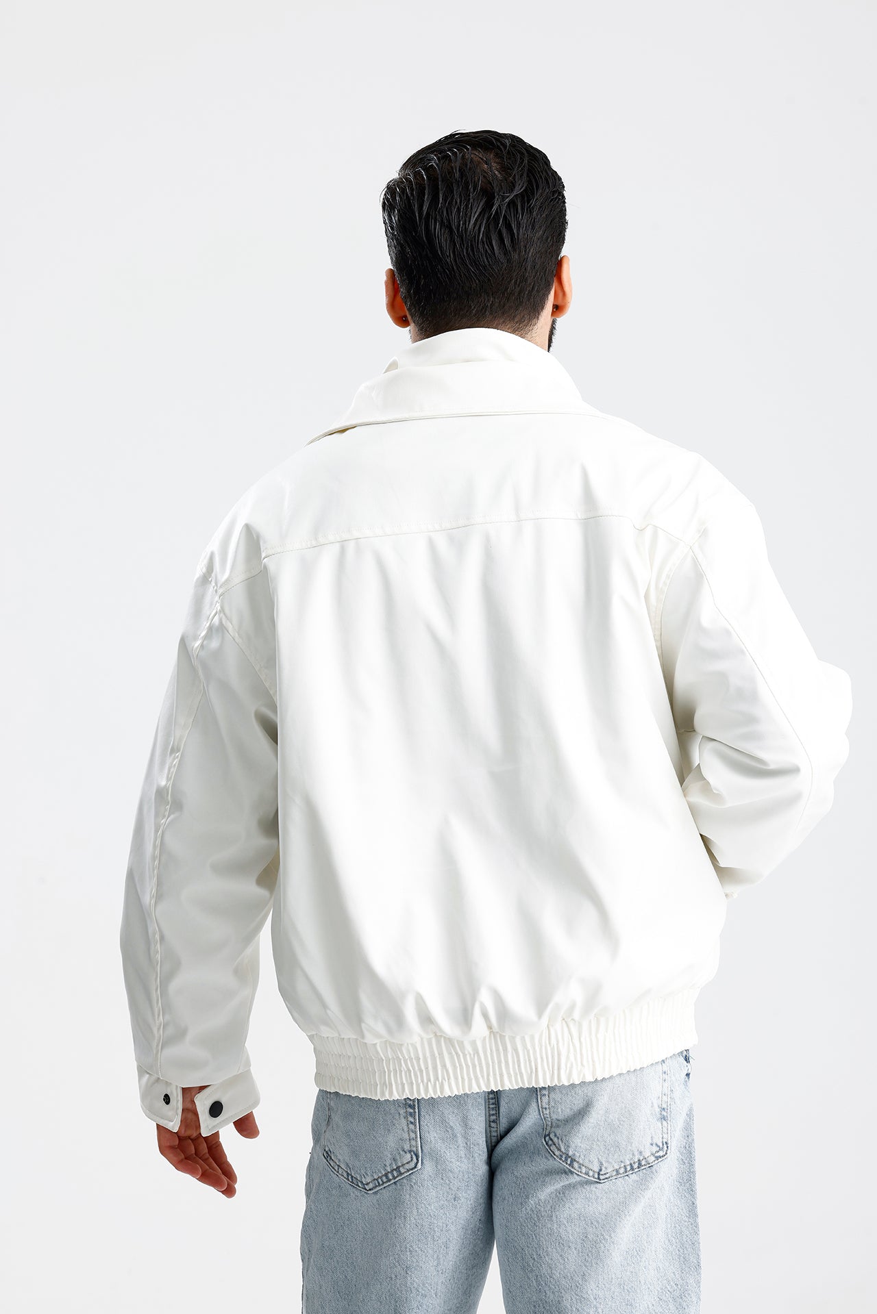 90's Kruvaze Vintage Oversize Bomber Deri Ceket