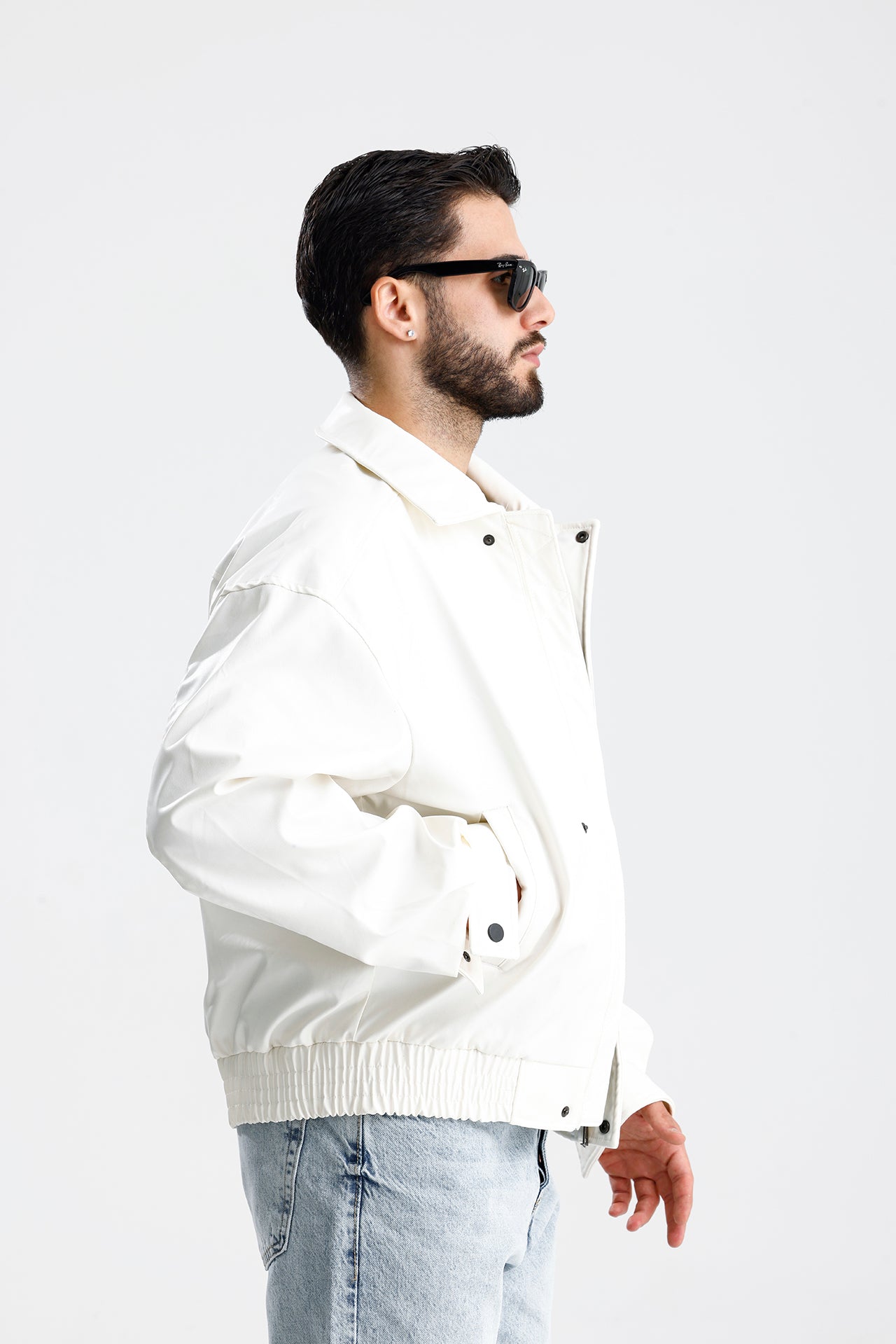 STWD Nakışlı Bomber Deri Ceket