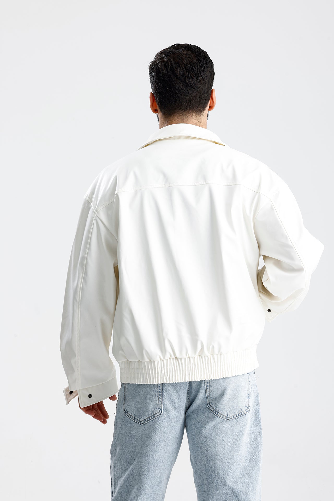 STWD Nakışlı Bomber Deri Ceket