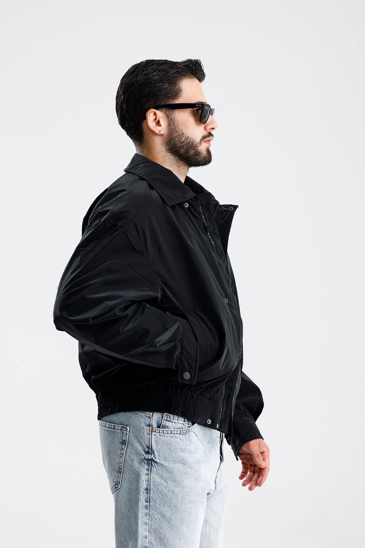 STWD Nakışlı Bomber Deri Ceket