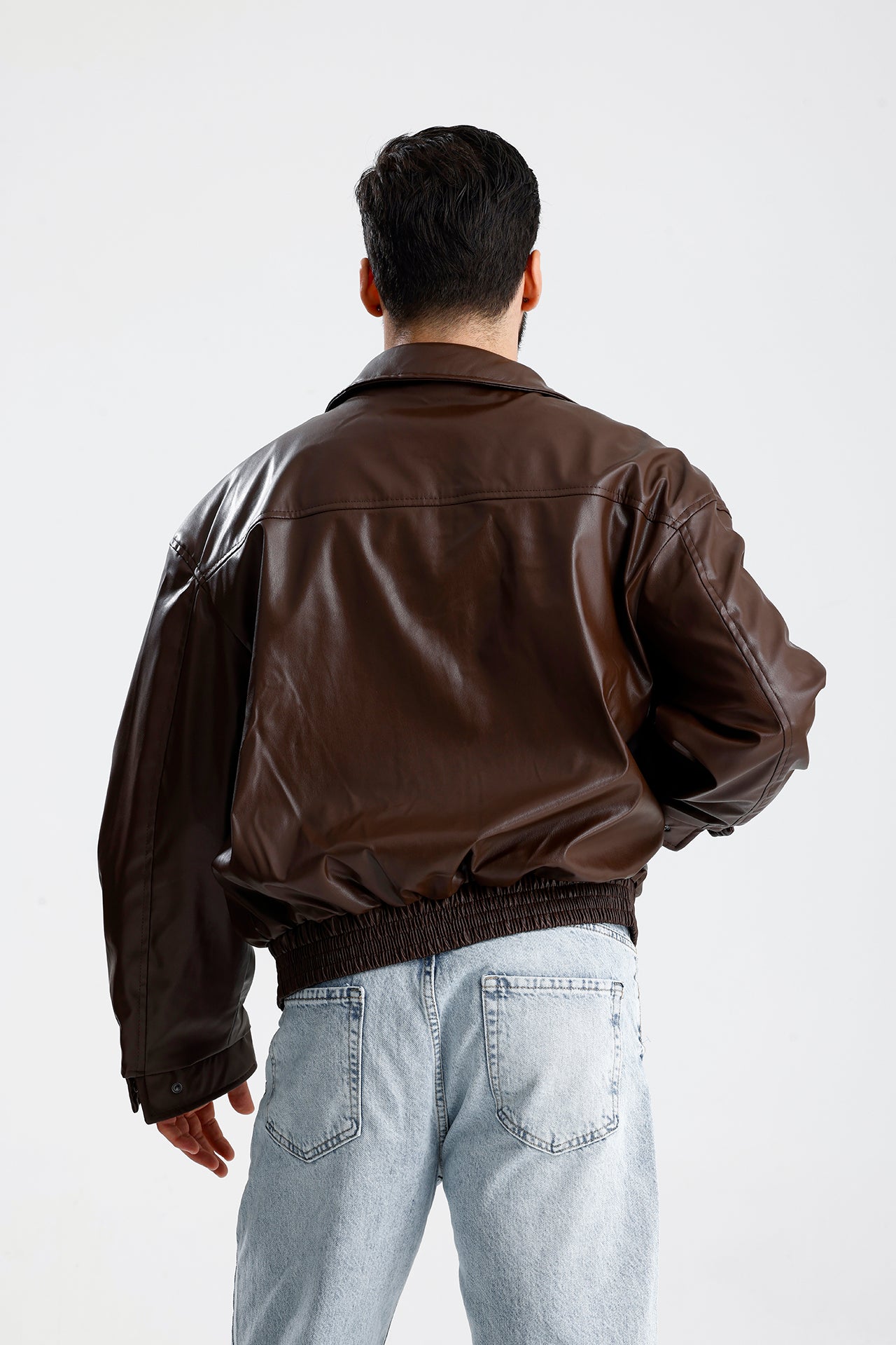 STWD Nakışlı Bomber Deri Ceket