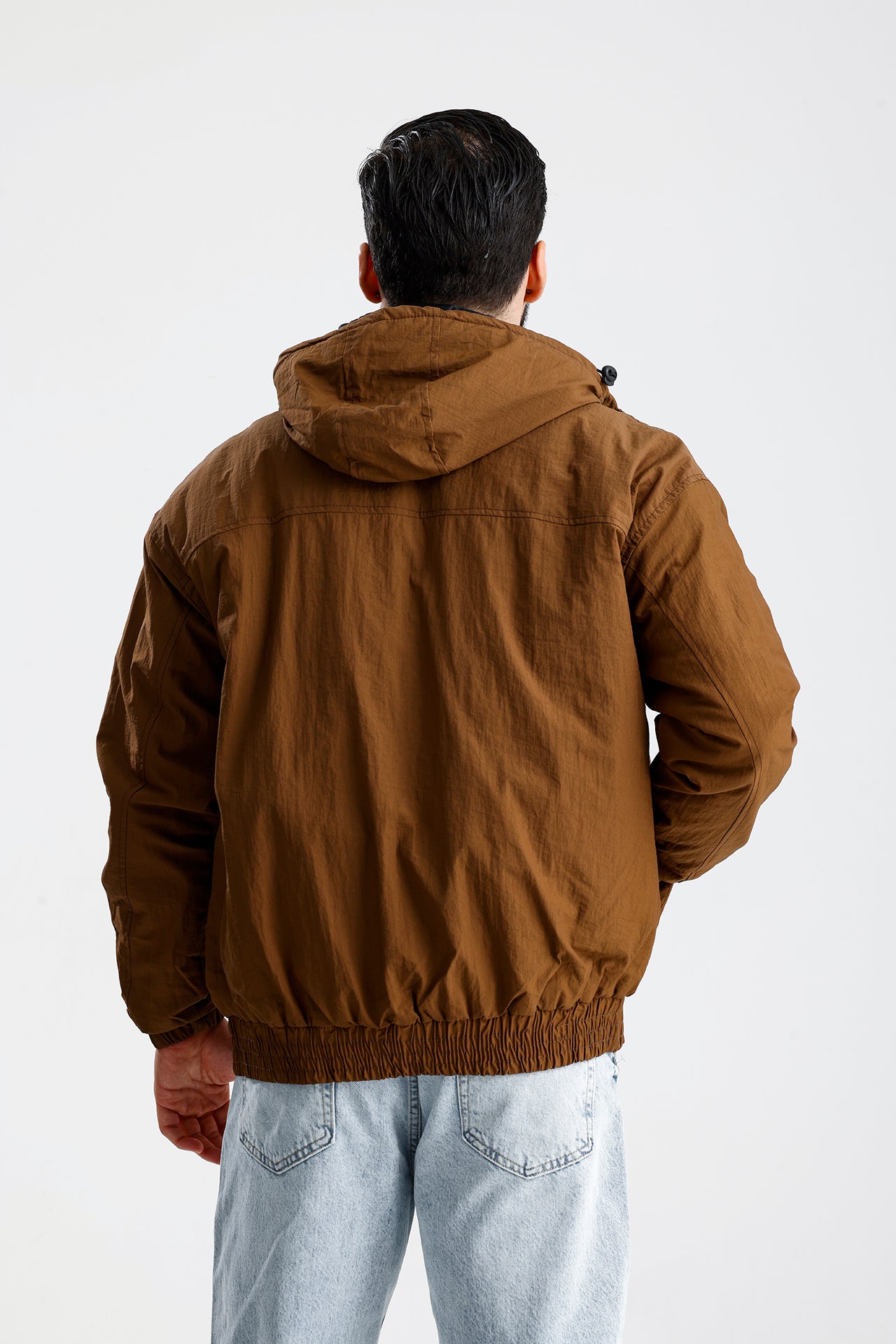 STWD Nakışlı Oversize Yağmurluk Ceket