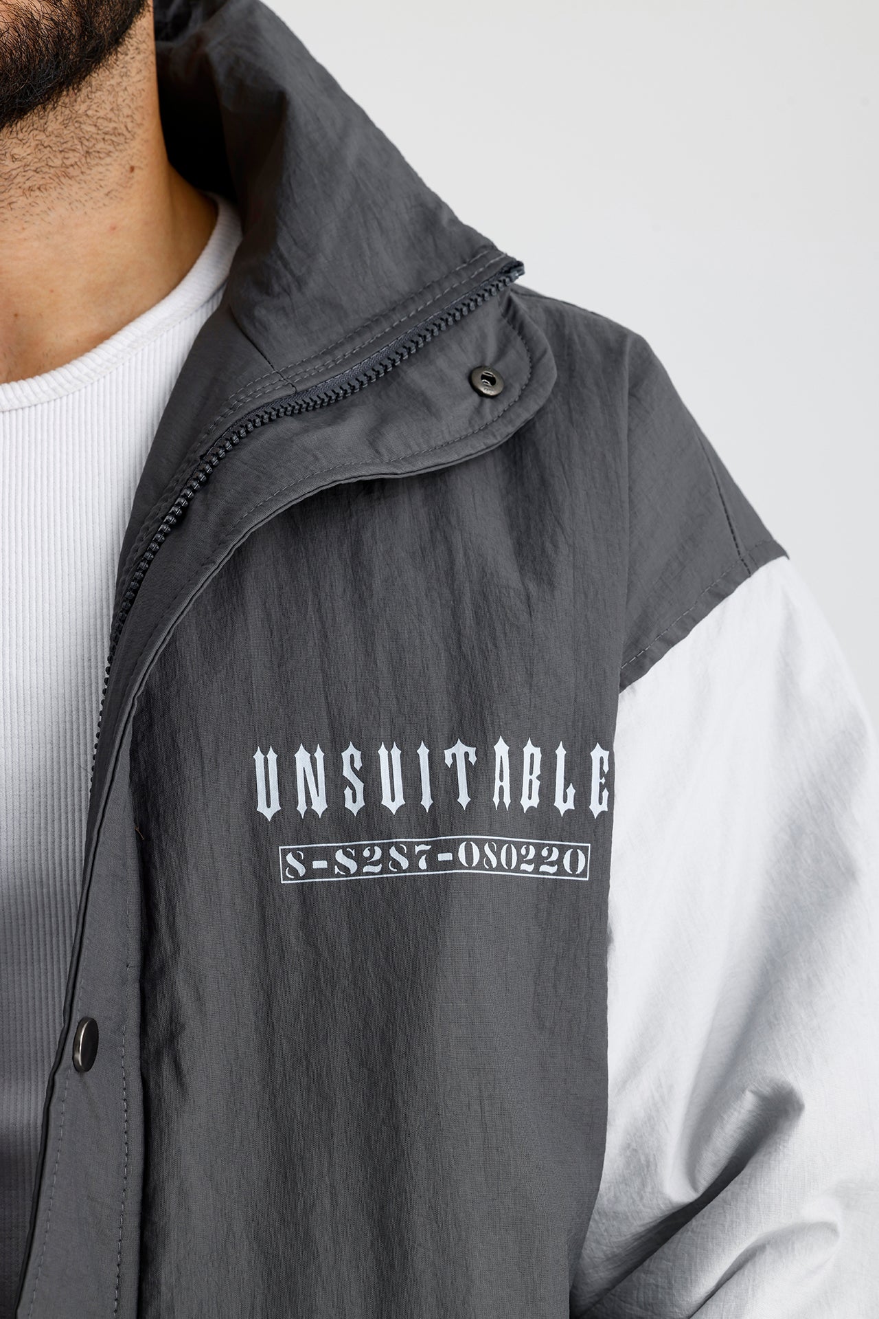 UNSUITABLE Nakışlı Efektli Premium Oversize Ceket