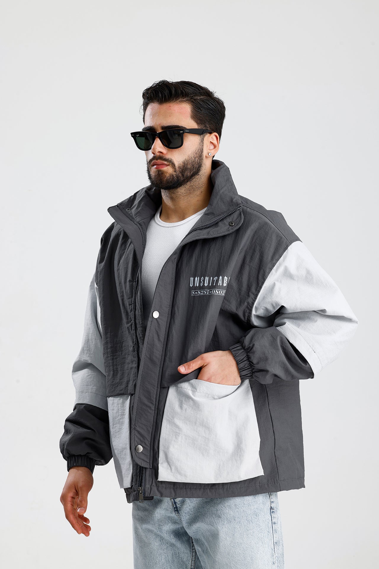 UNSUITABLE Nakışlı Efektli Premium Oversize Ceket