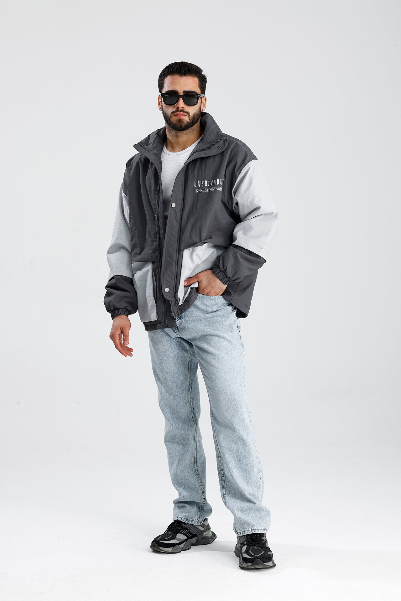 UNSUITABLE Nakışlı Efektli Premium Oversize Ceket