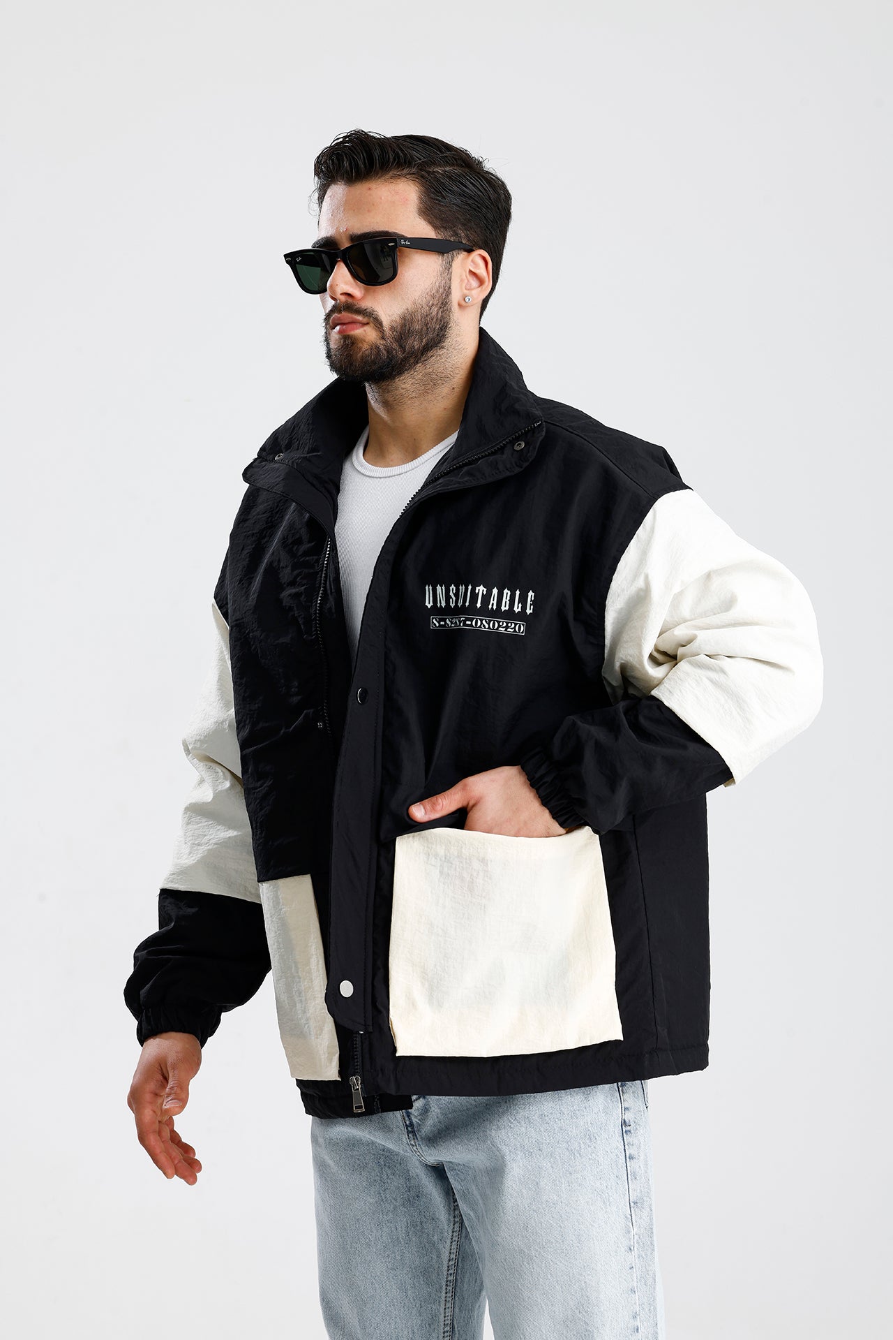 UNSUITABLE Nakışlı Efektli Premium Oversize Ceket