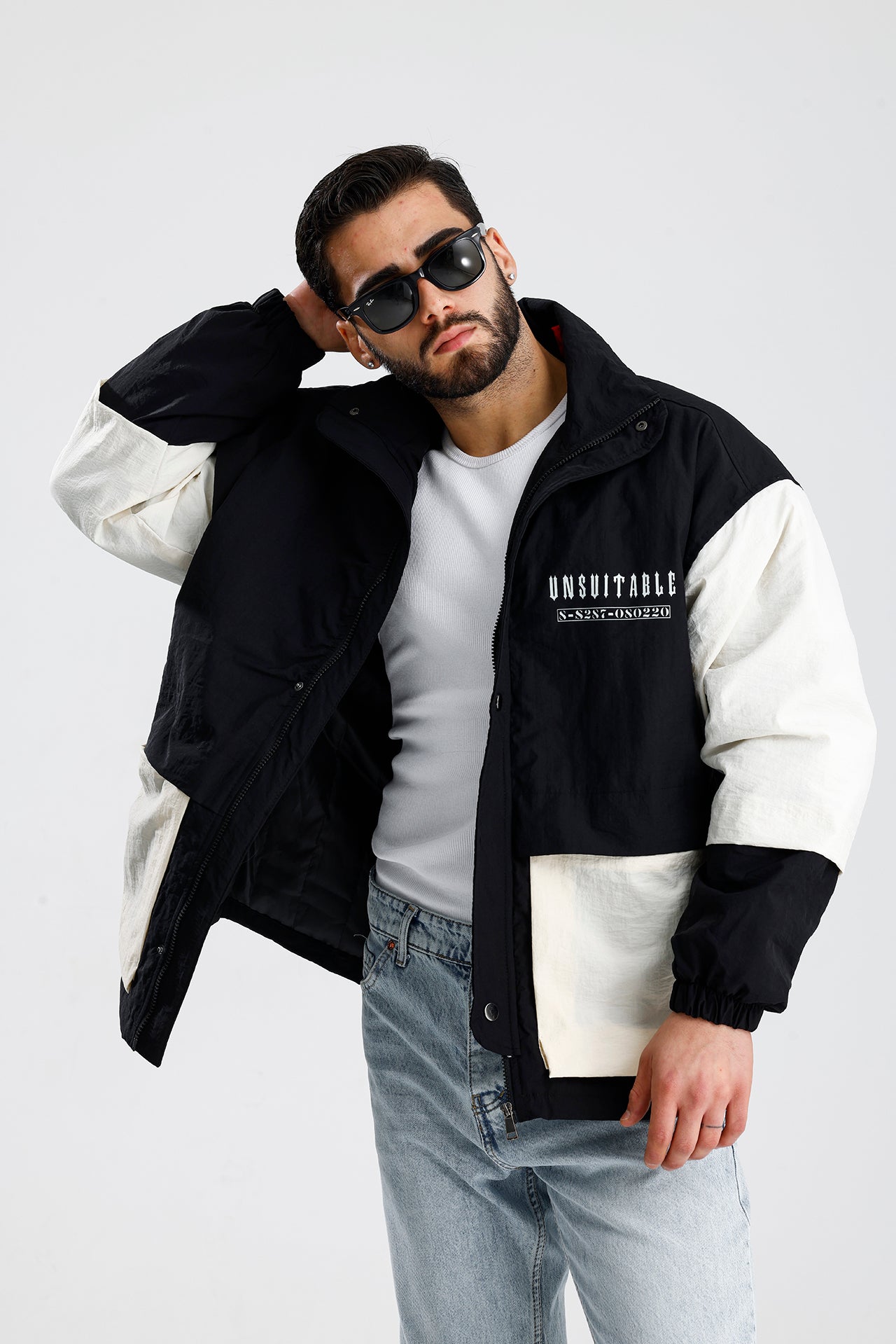 UNSUITABLE Nakışlı Efektli Premium Oversize Ceket