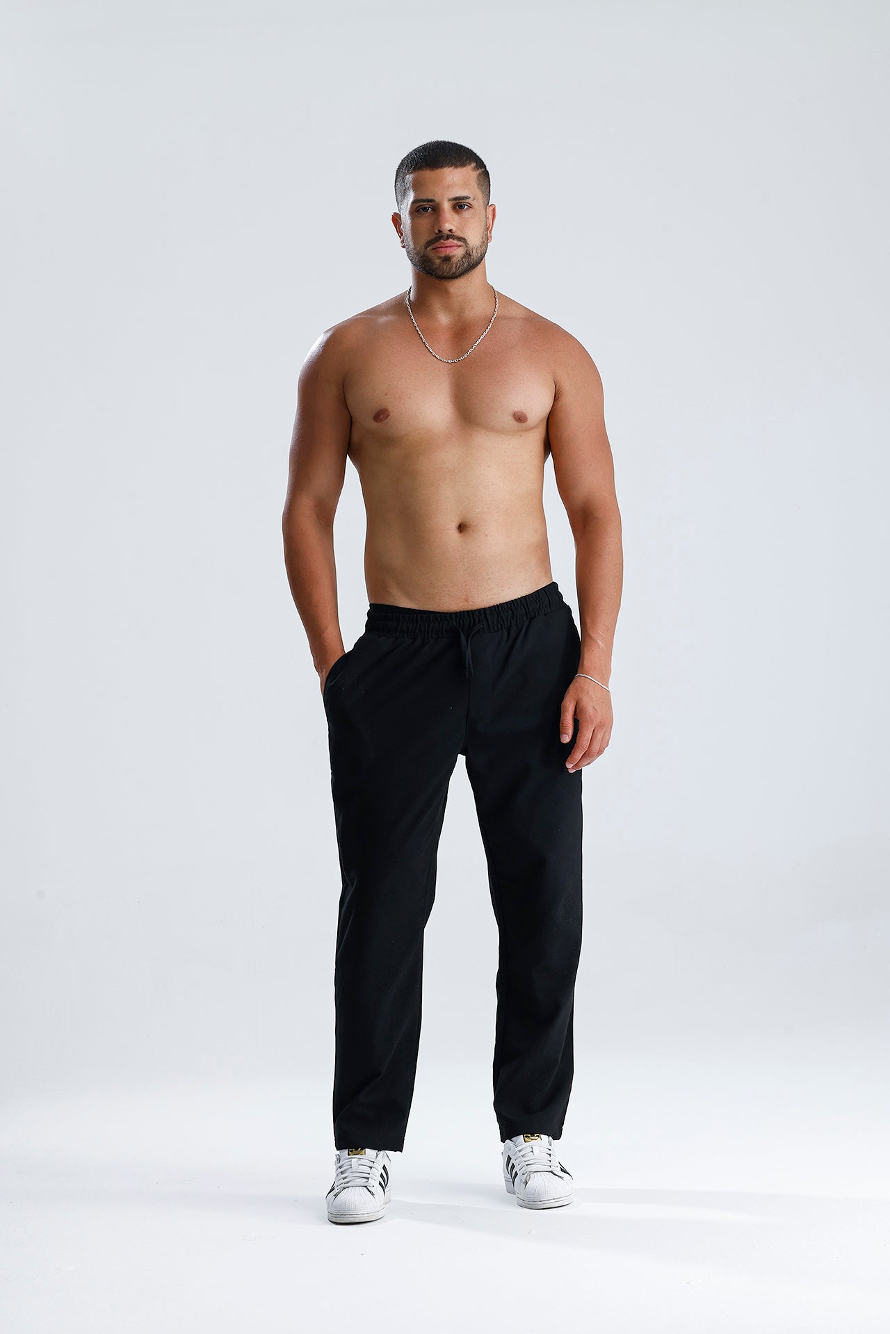 Beli Lastikli Bağcıklı Rahat Kesim Jogger Pantolon