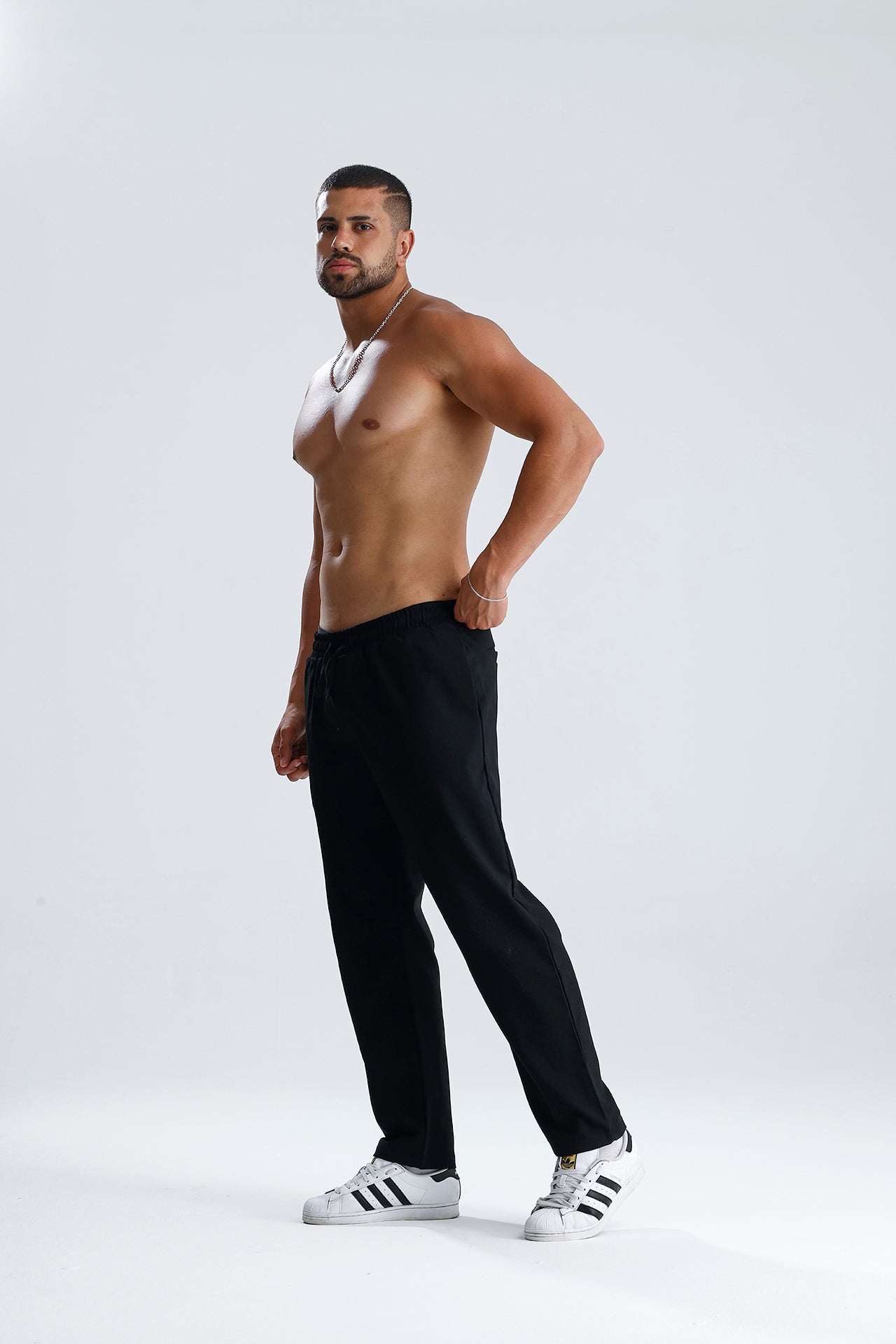 Beli Lastikli Bağcıklı Rahat Kesim Jogger Pantolon