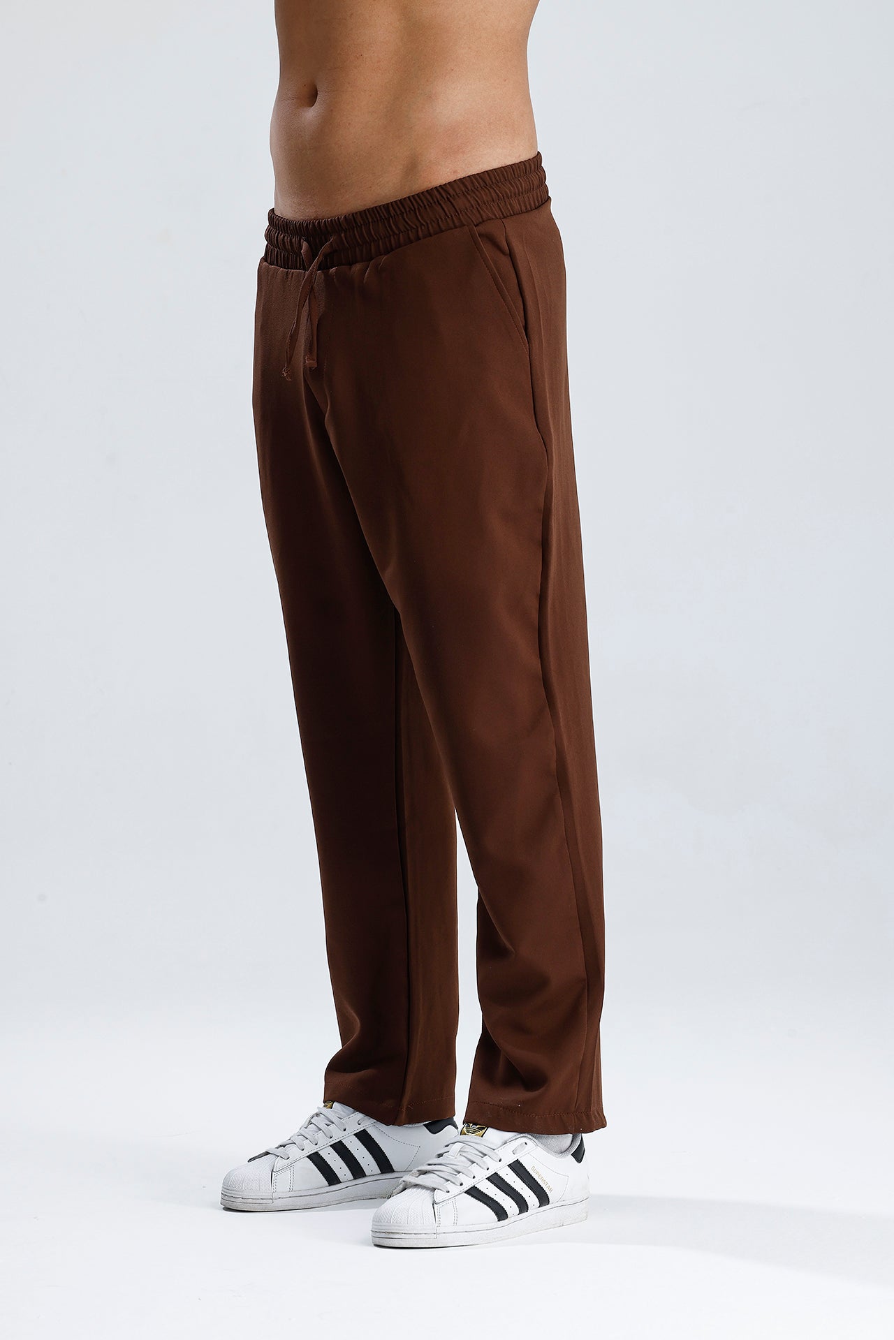 Beli Lastikli Bağcıklı Rahat Kesim Jogger Pantolon