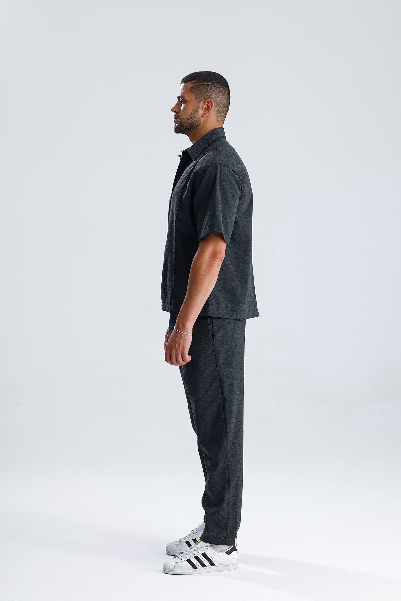 Ön Dikiş Detaylı Kumaş Takım