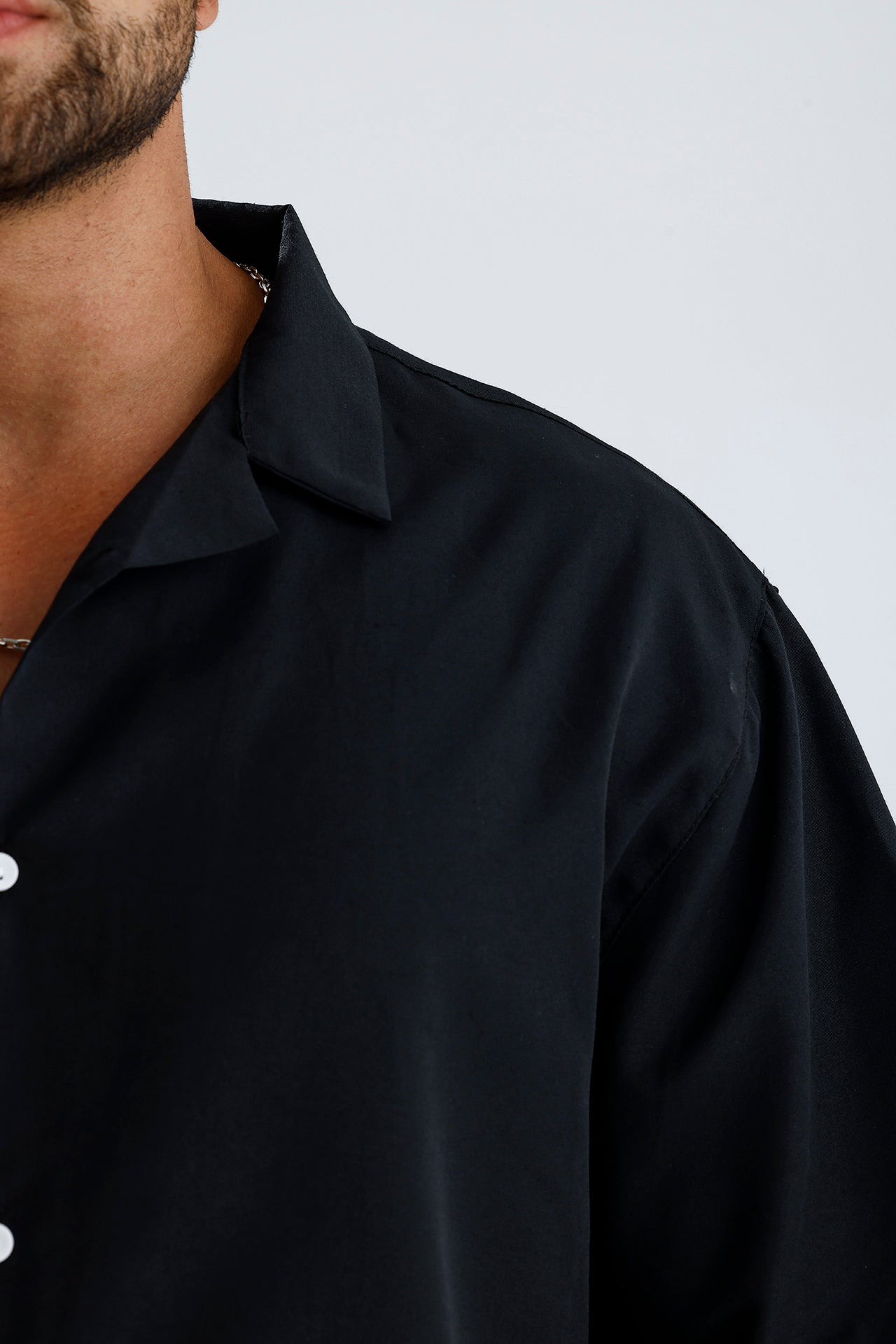 Oversize Fit Kısa Kol Dokulu Gömlek