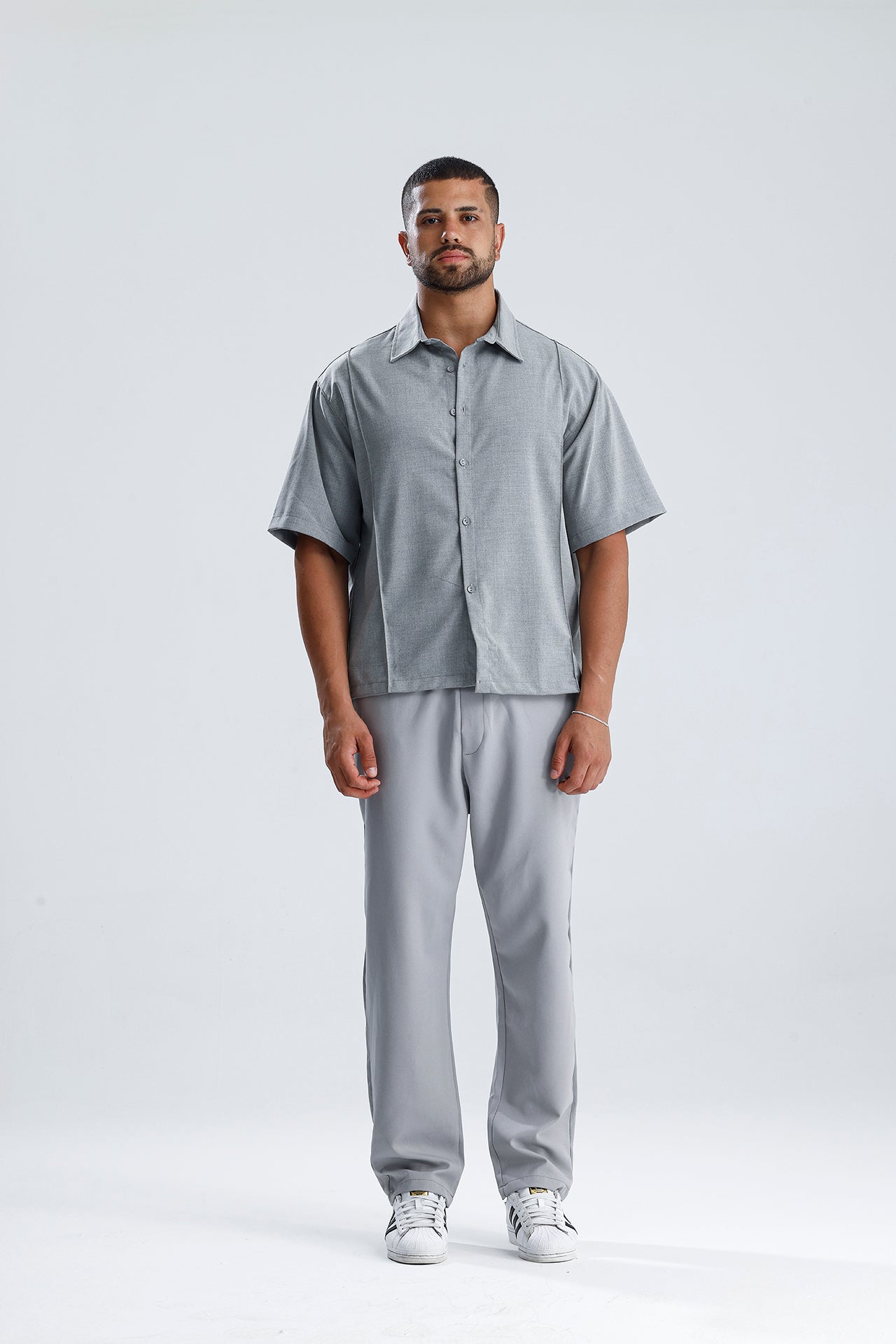 Ön Dikiş Detaylı Kumaş Takım