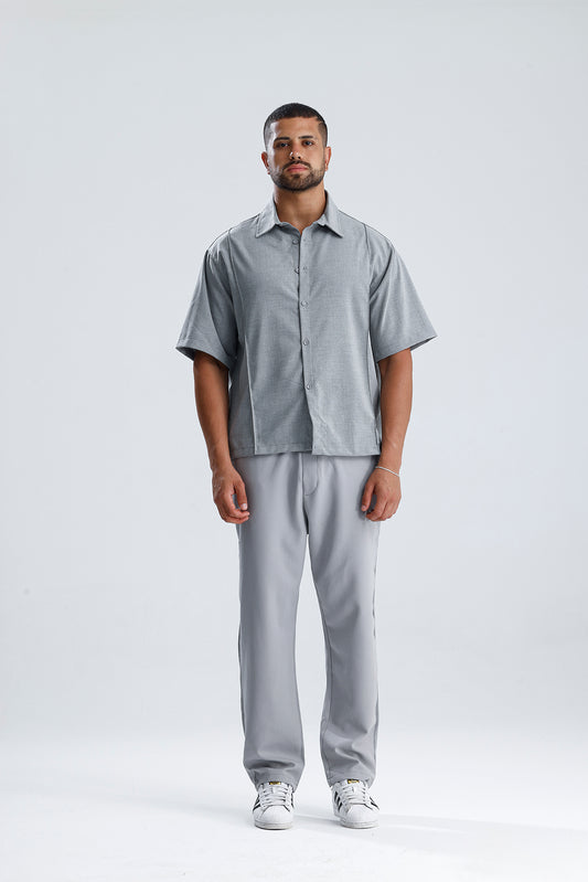 Ön Dikiş Detaylı Kumaş Takım