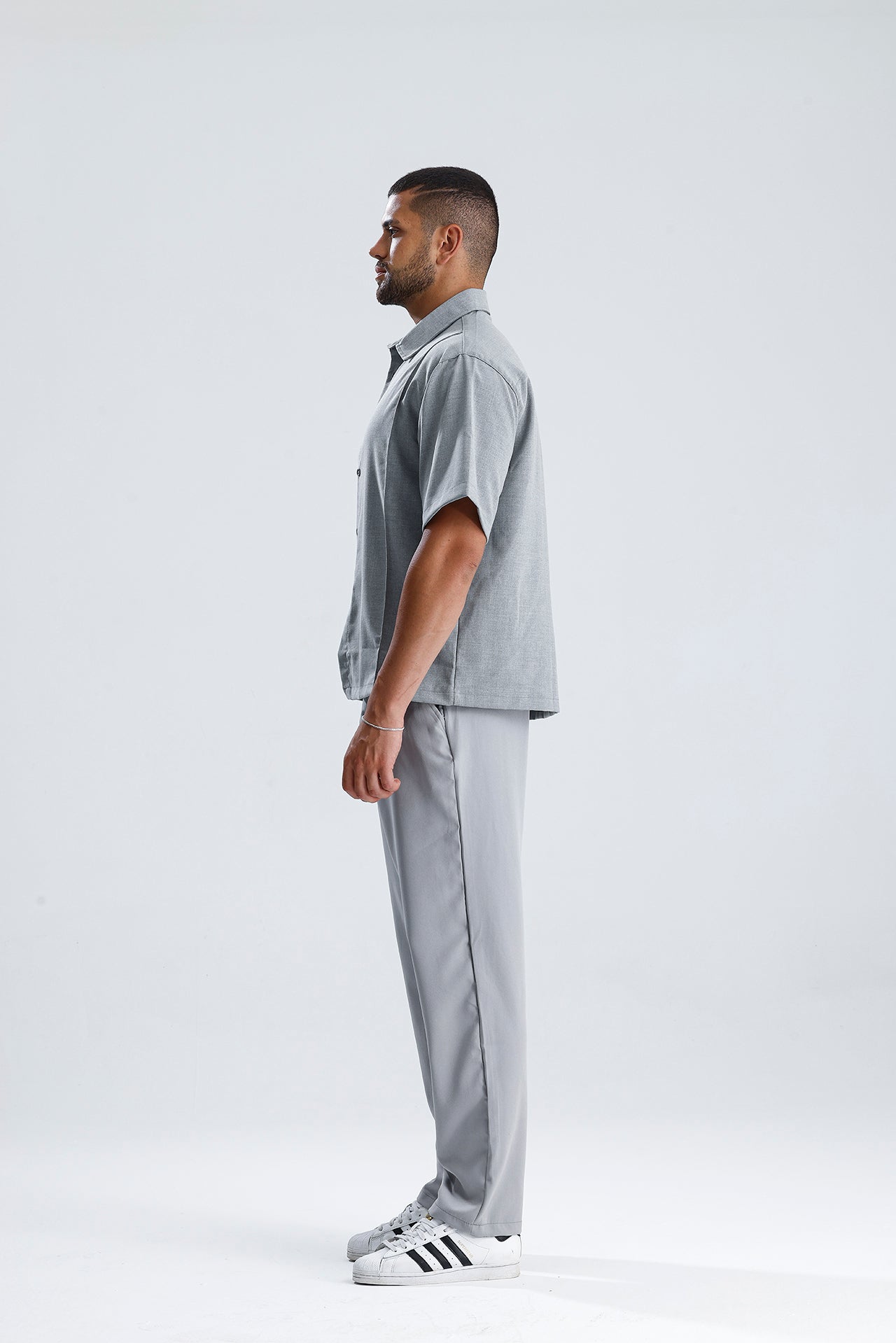 Ön Dikiş Detaylı Kumaş Takım