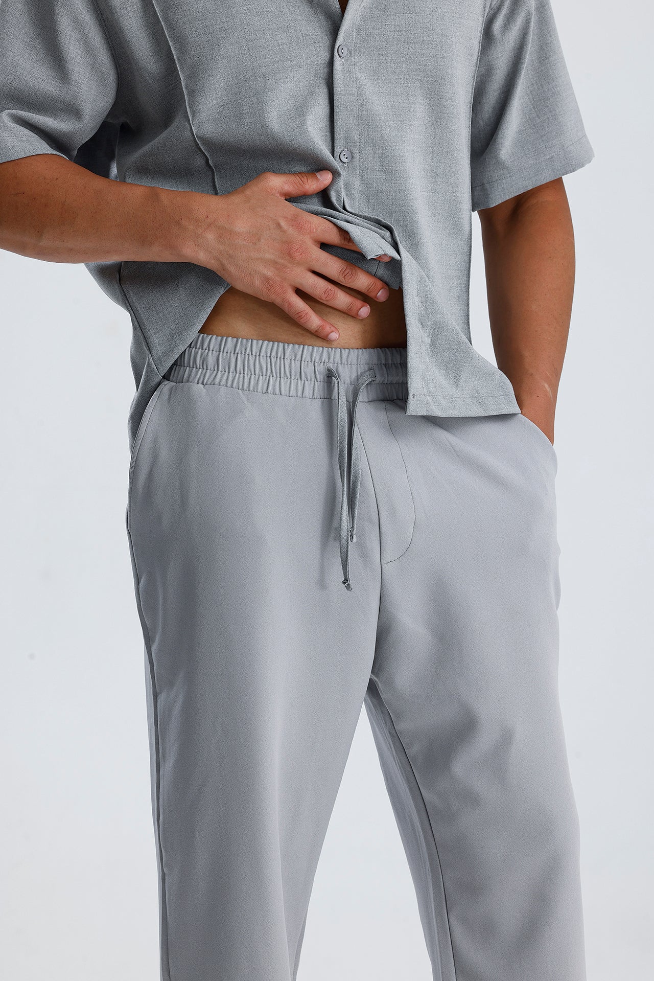 Ön Dikiş Detaylı Kumaş Takım