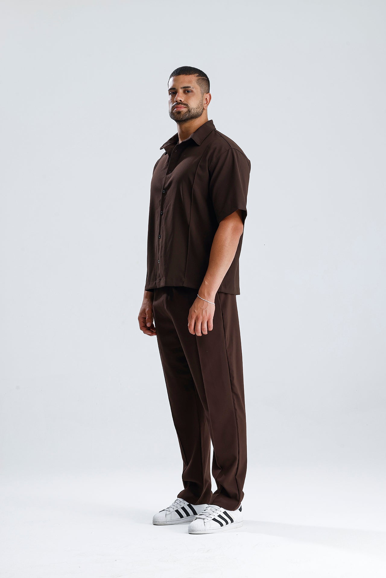 Ön Dikiş Detaylı Kumaş Takım