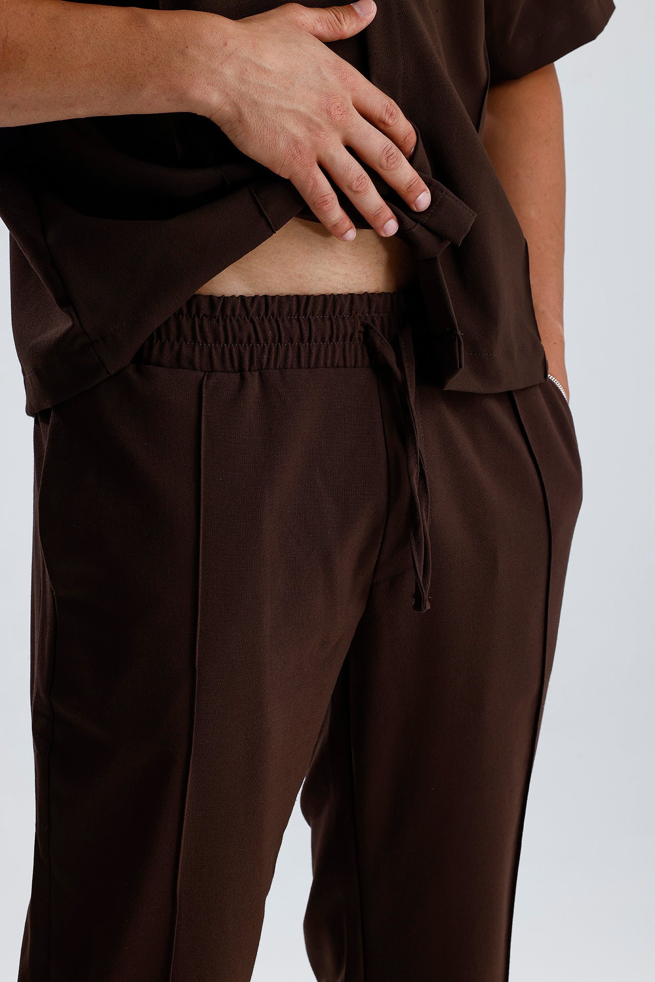 Ön Dikiş Detaylı Kumaş Takım