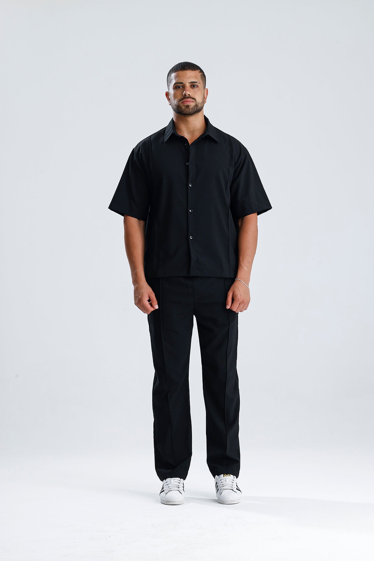 Ön Dikiş Detaylı Kumaş Takım