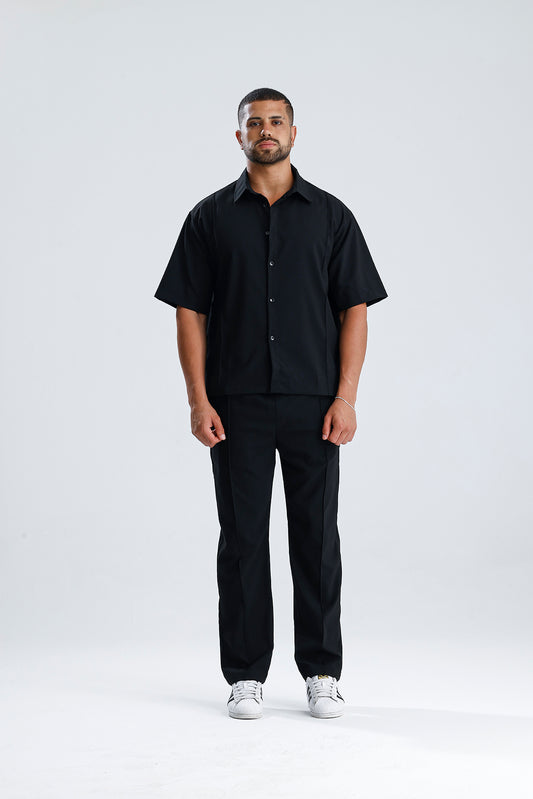 Ön Dikiş Detaylı Kumaş Takım