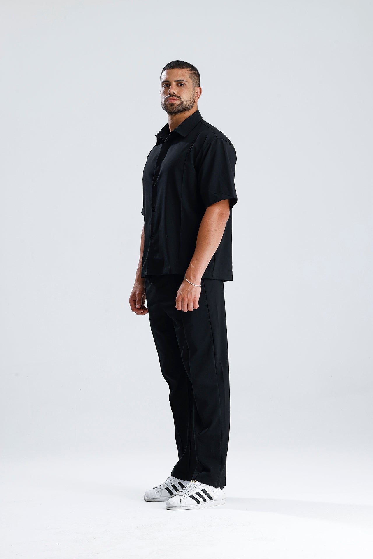 Ön Dikiş Detaylı Kumaş Takım