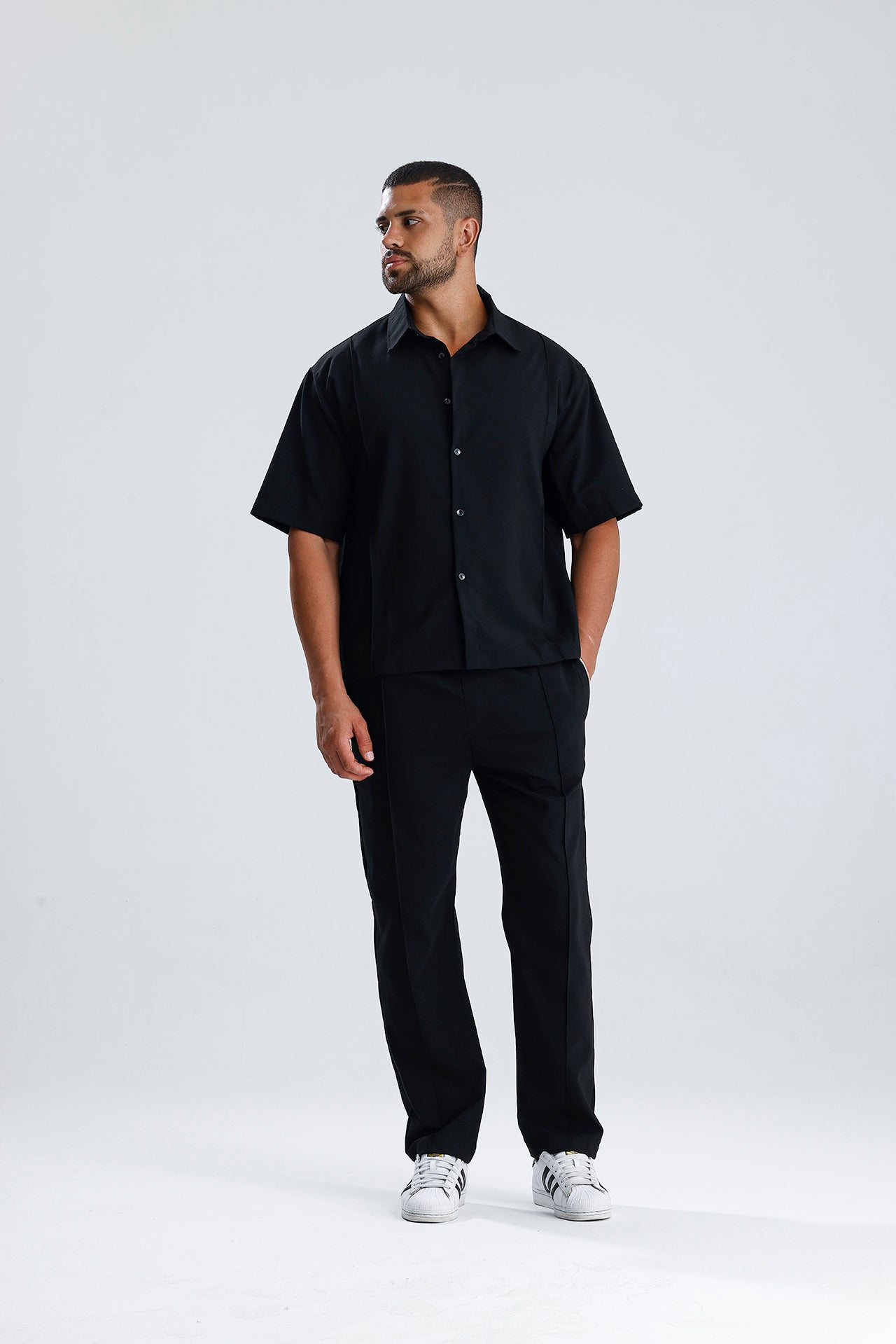 Ön Dikiş Detaylı Kumaş Takım