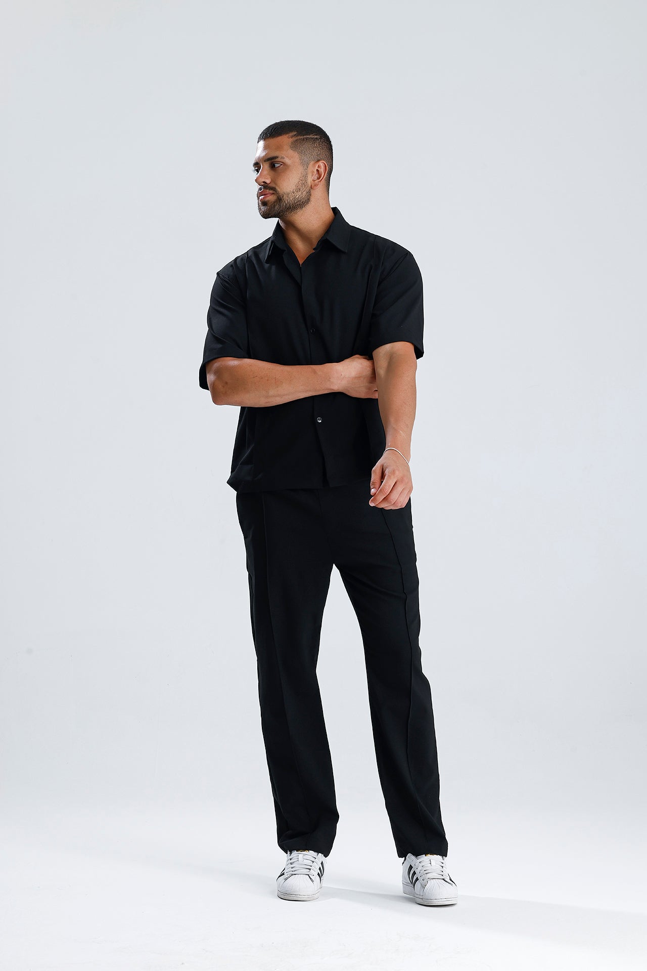 Ön Dikiş Detaylı Kumaş Takım