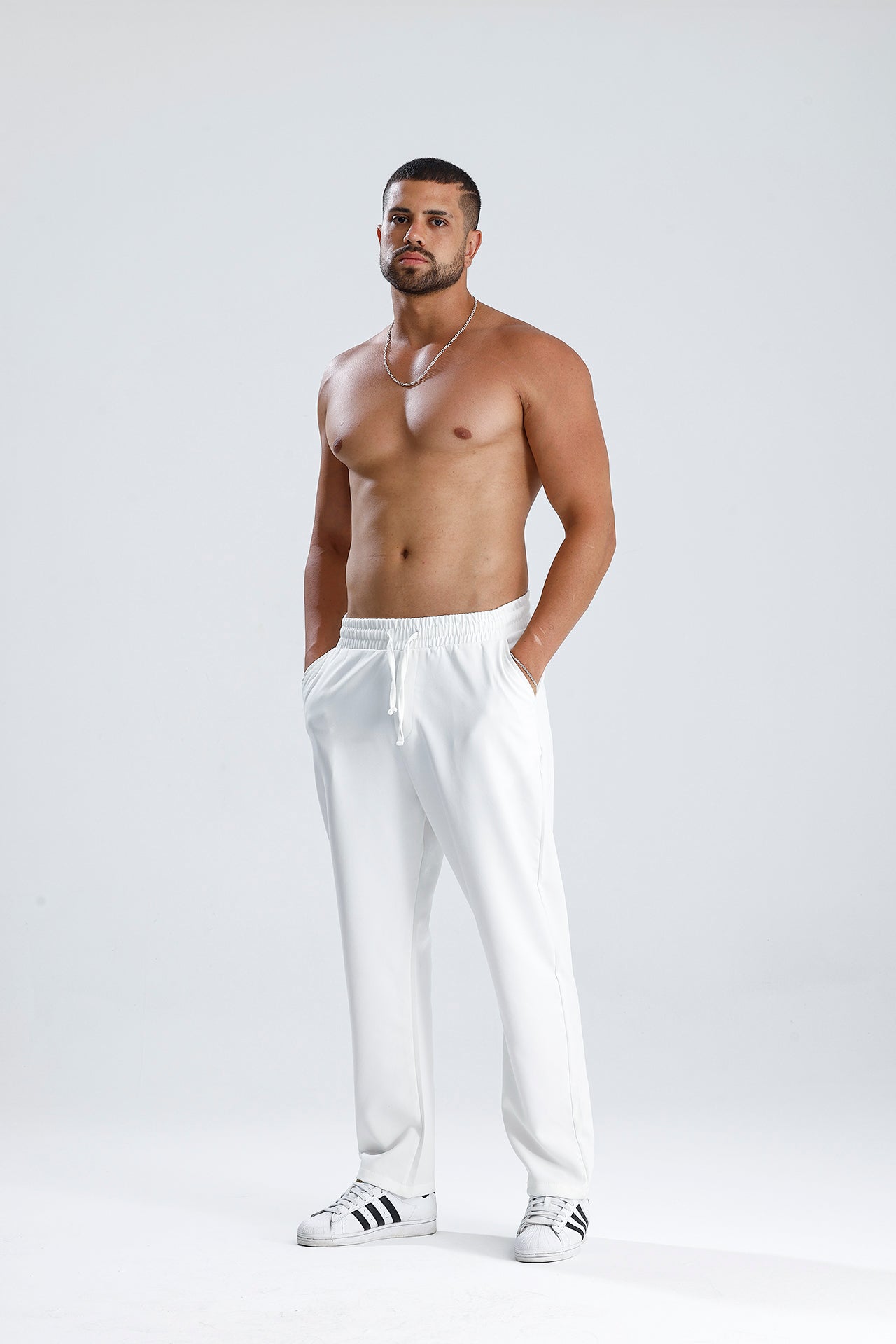 Beli Lastikli Bağcıklı Rahat Kesim Jogger Pantolon