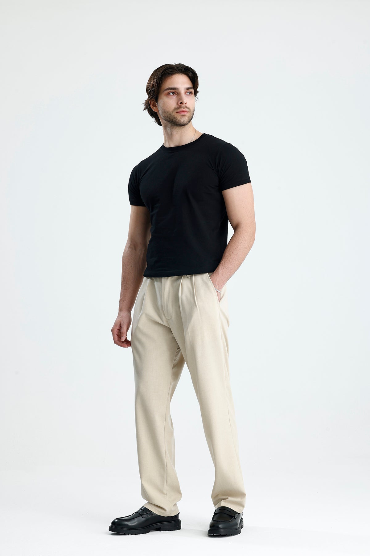 NEXT Story Relaxed Fit Pileli Kumaş Pantolon