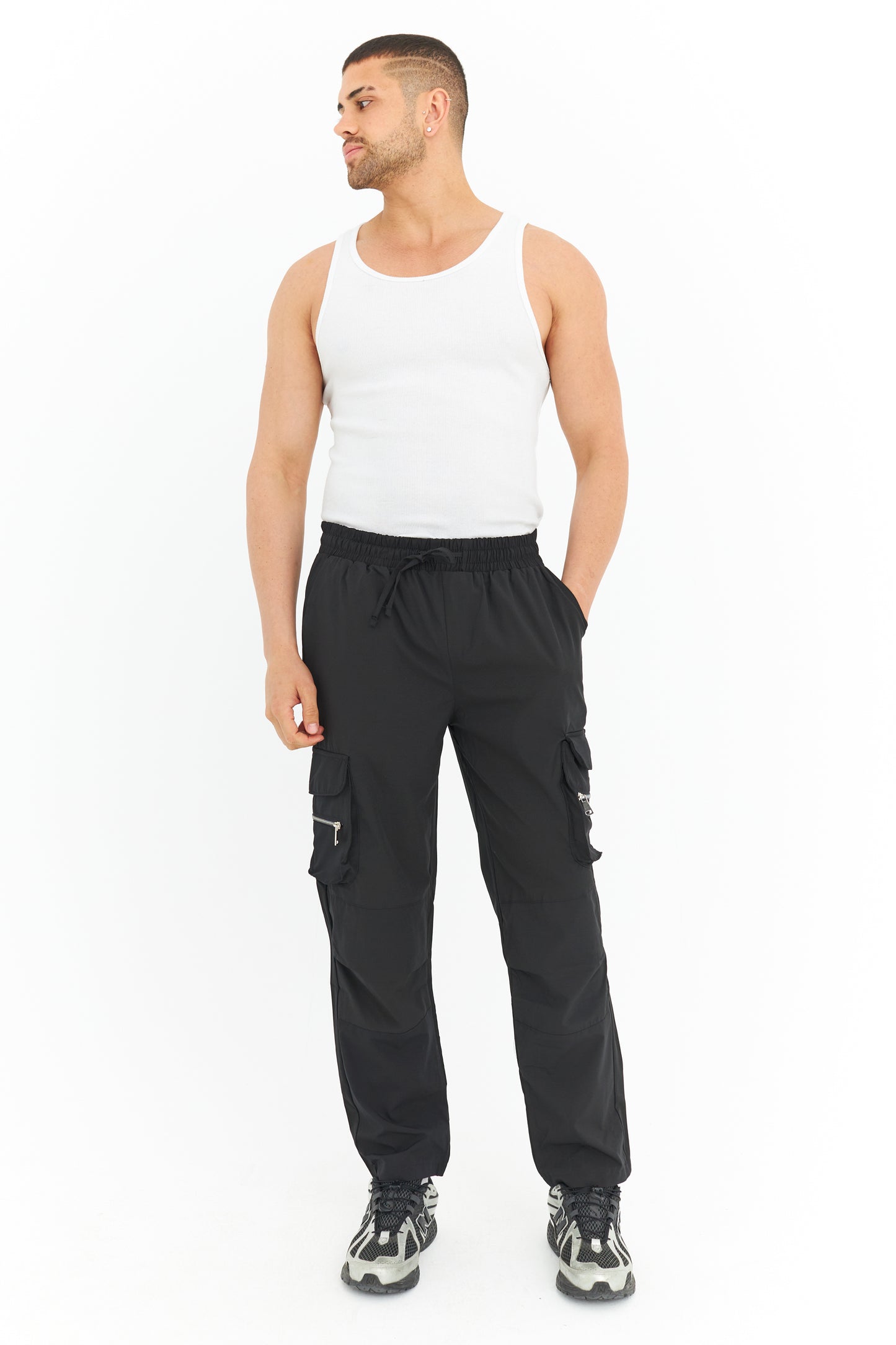 Likralı Paraşüt Kargo Pantolon