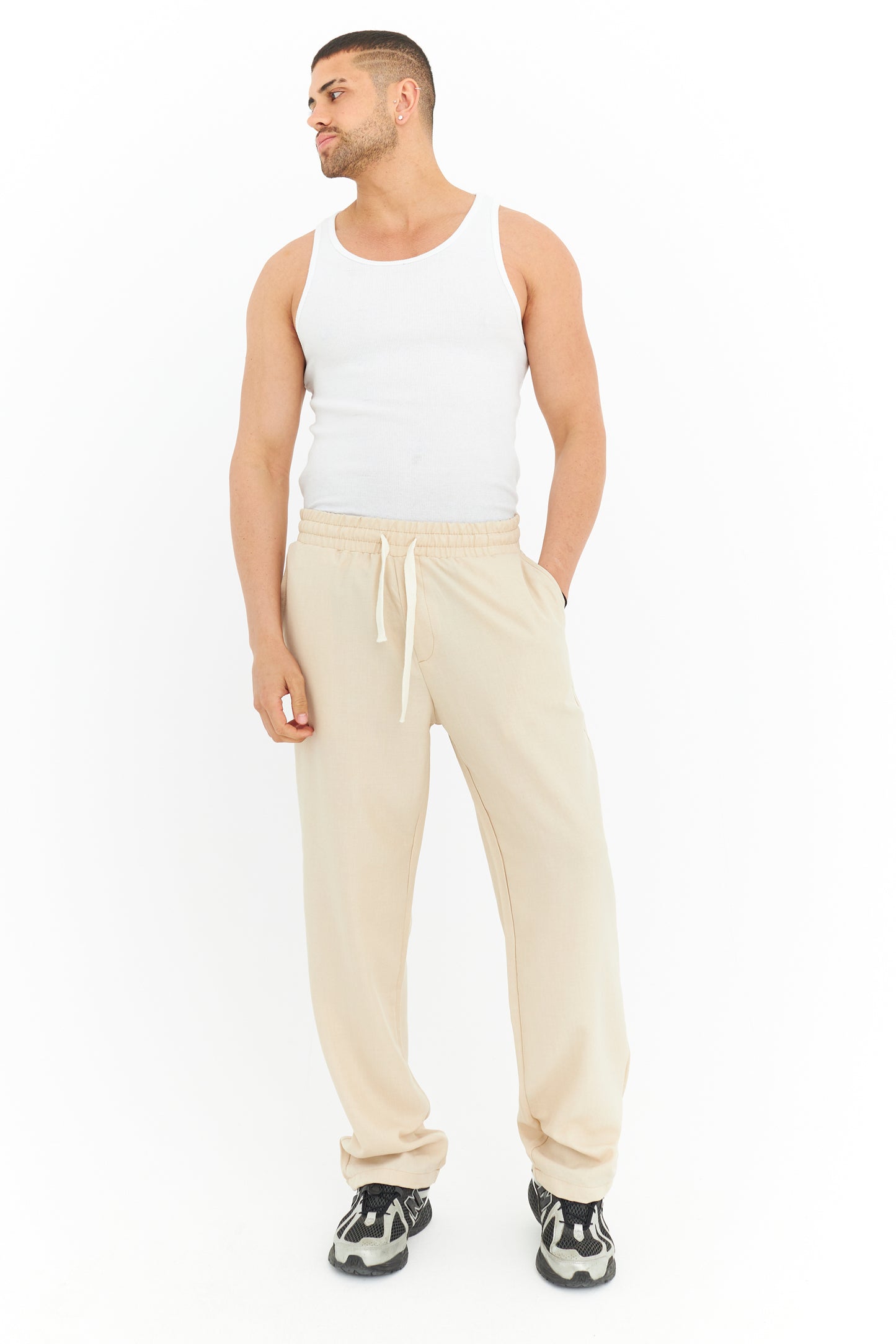 Rahat Kalıp Keten Jogger