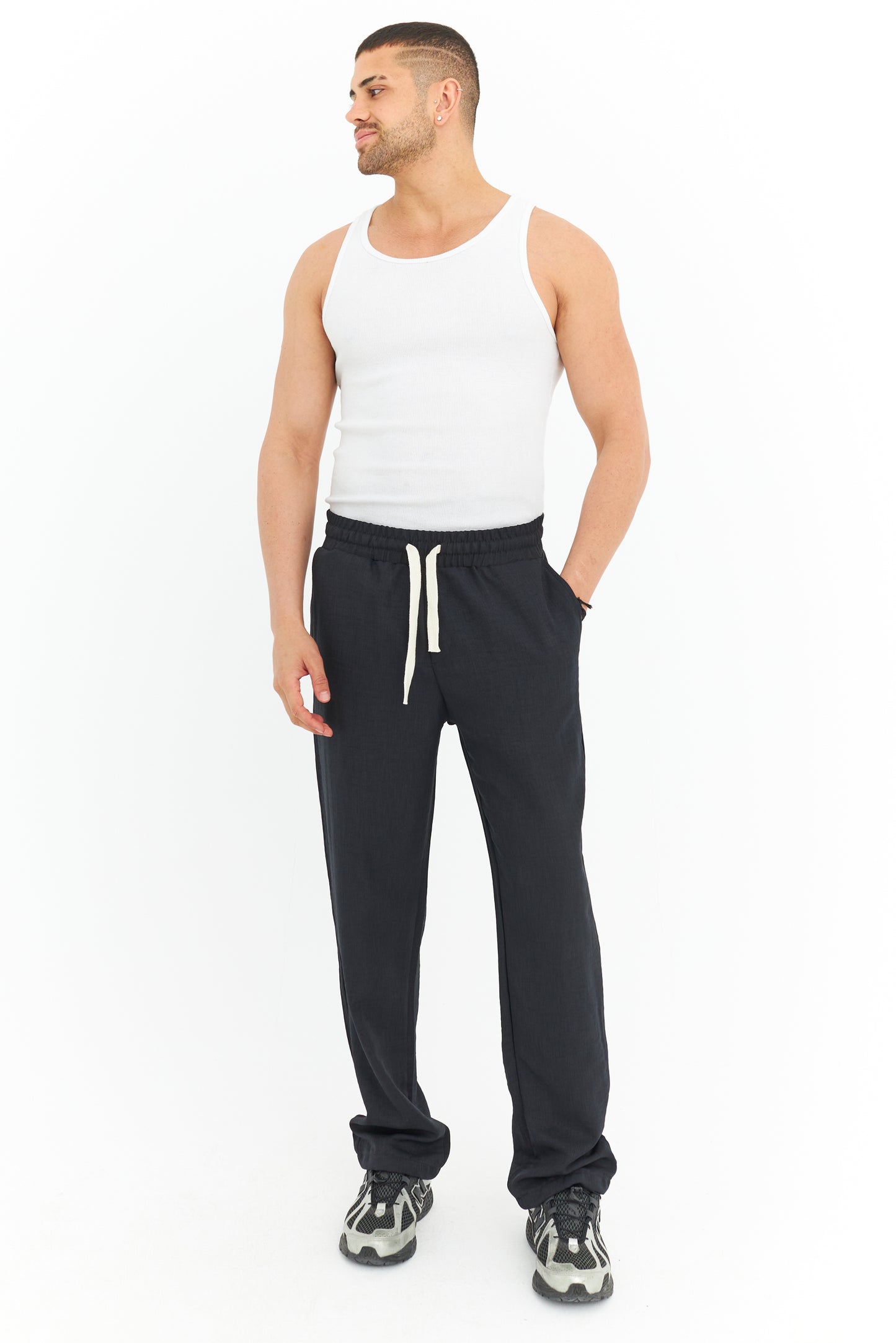 Rahat Kalıp Keten Jogger