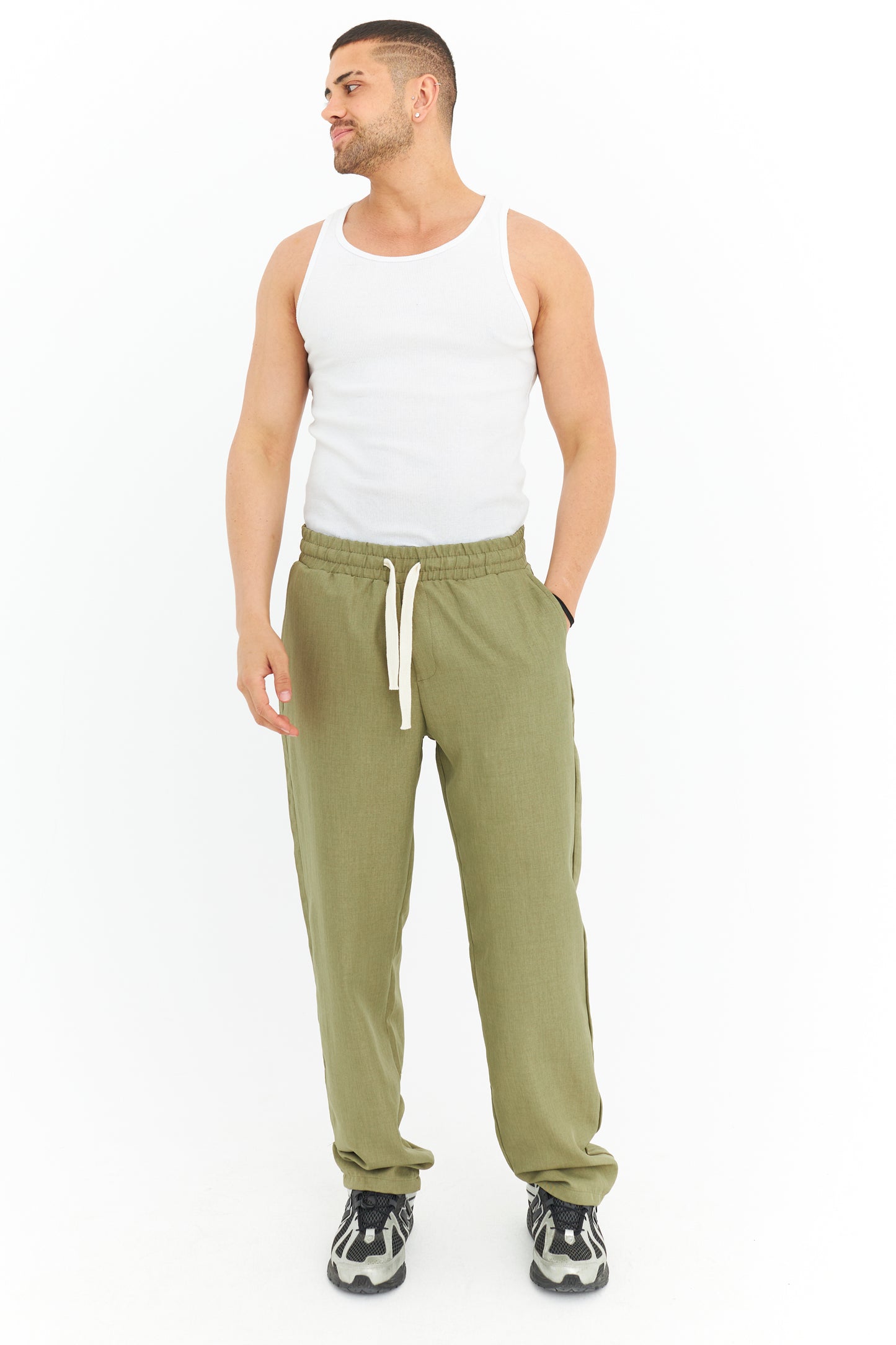 Rahat Kalıp Keten Jogger