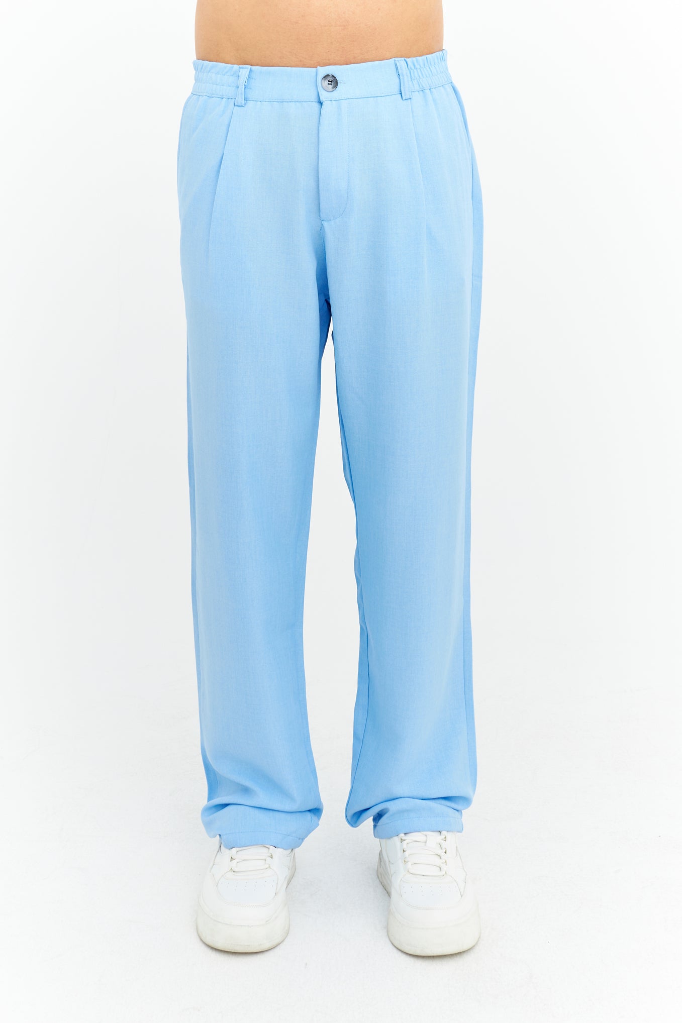 Baggy Fit Premium Keten pantolon