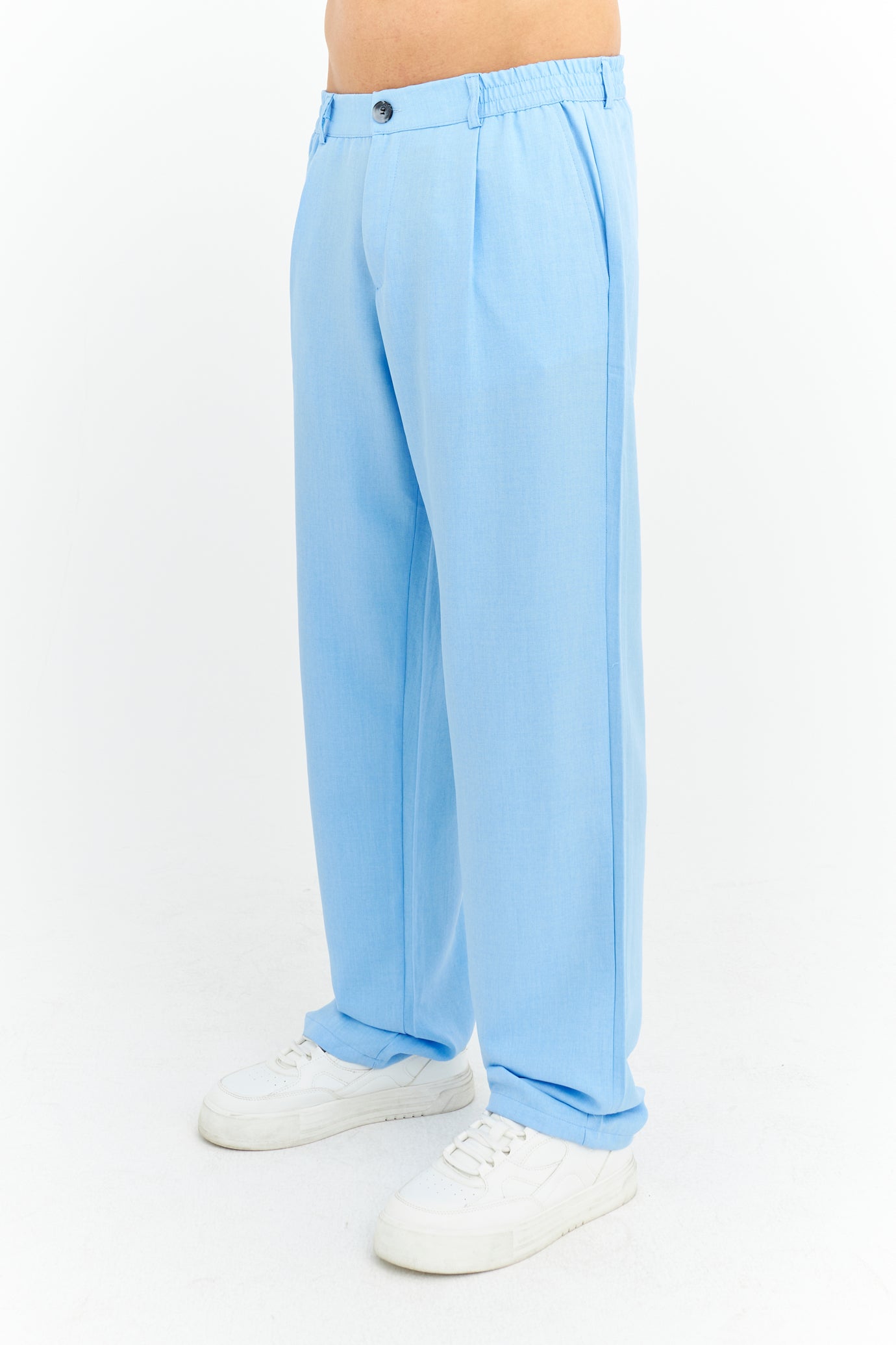 Baggy Fit Premium Keten pantolon