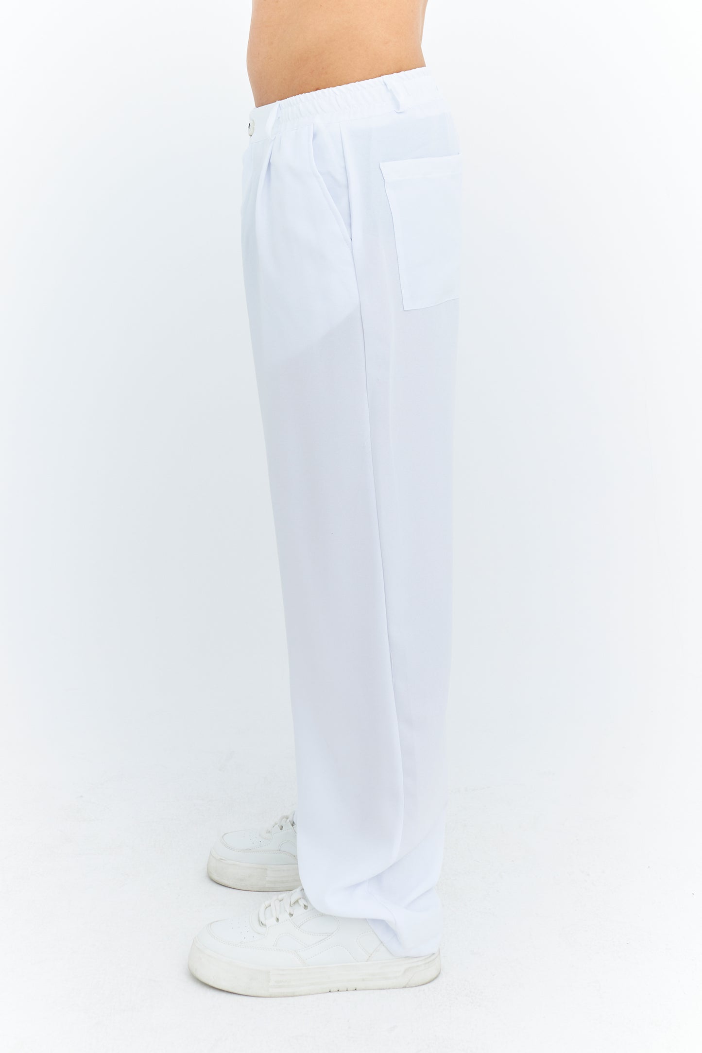 Baggy Fit Premium Keten pantolon