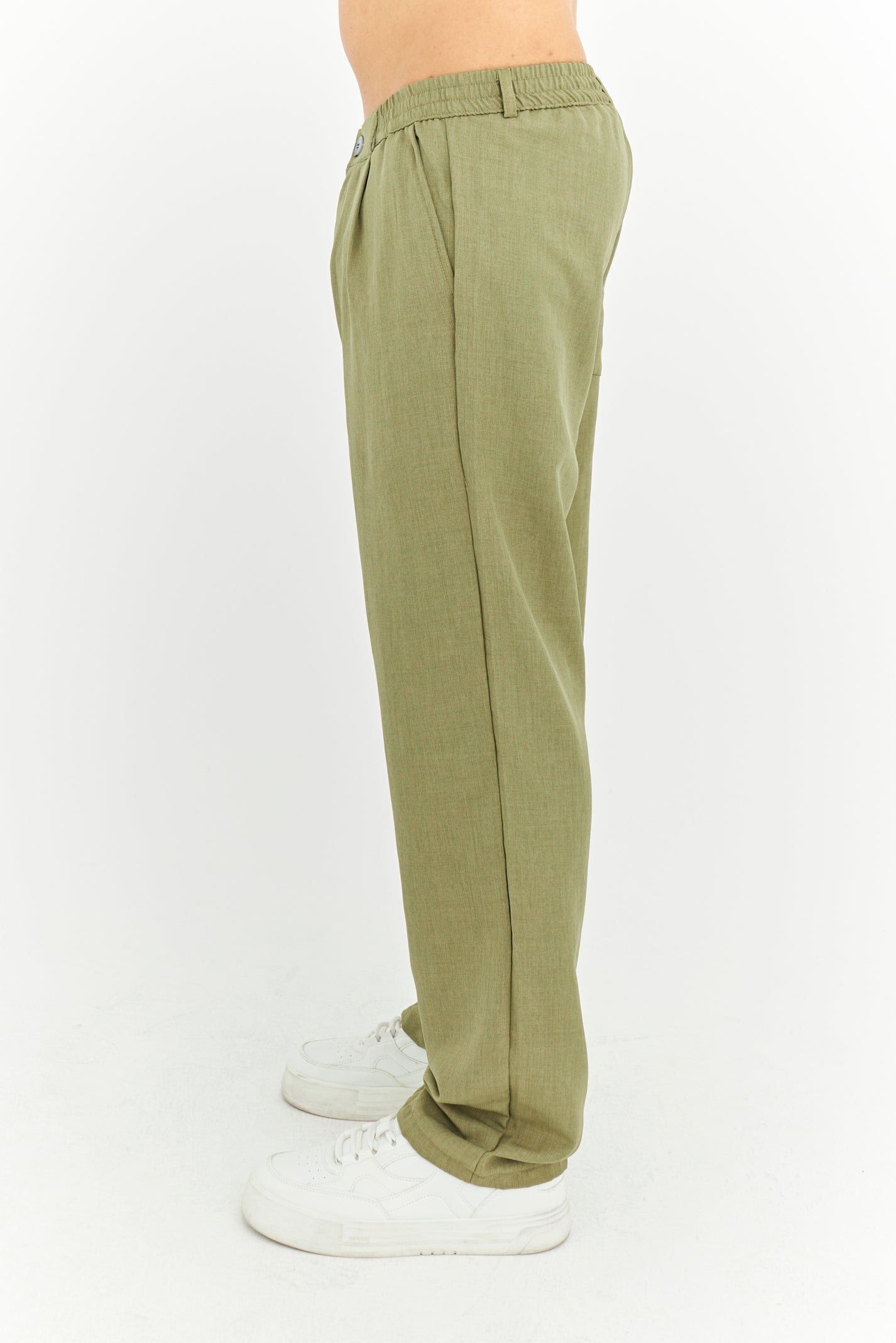 Baggy Fit Premium Keten pantolon