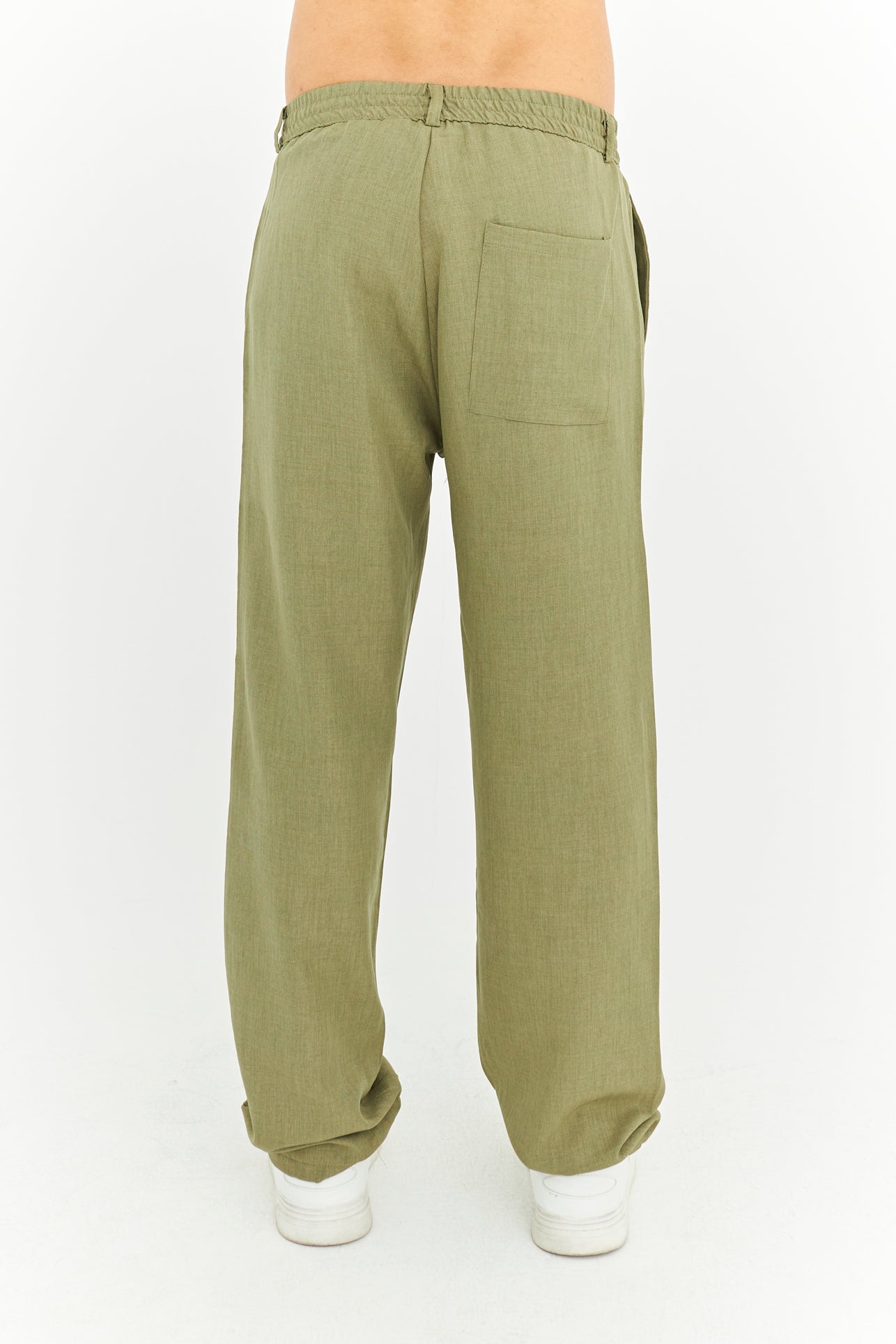 Baggy Fit Premium Keten pantolon