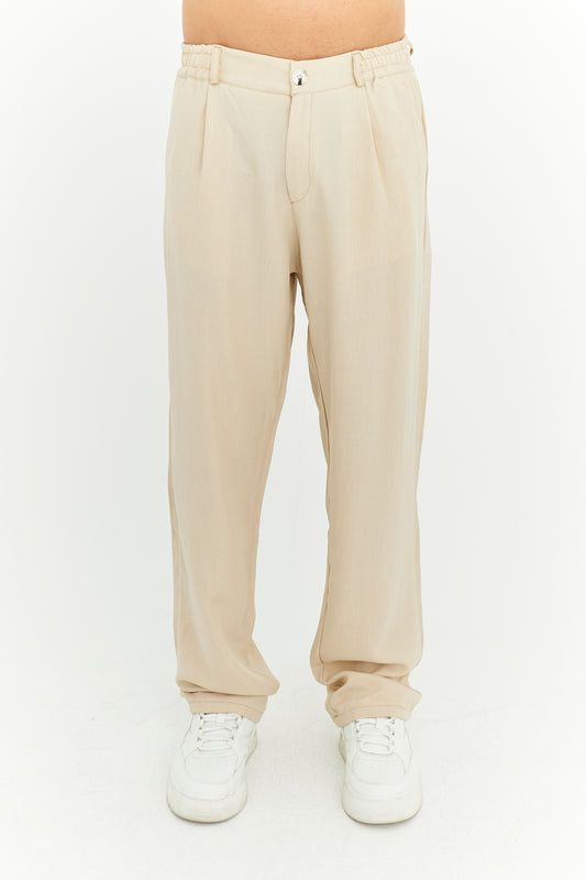 Baggy Fit Premium Keten pantolon